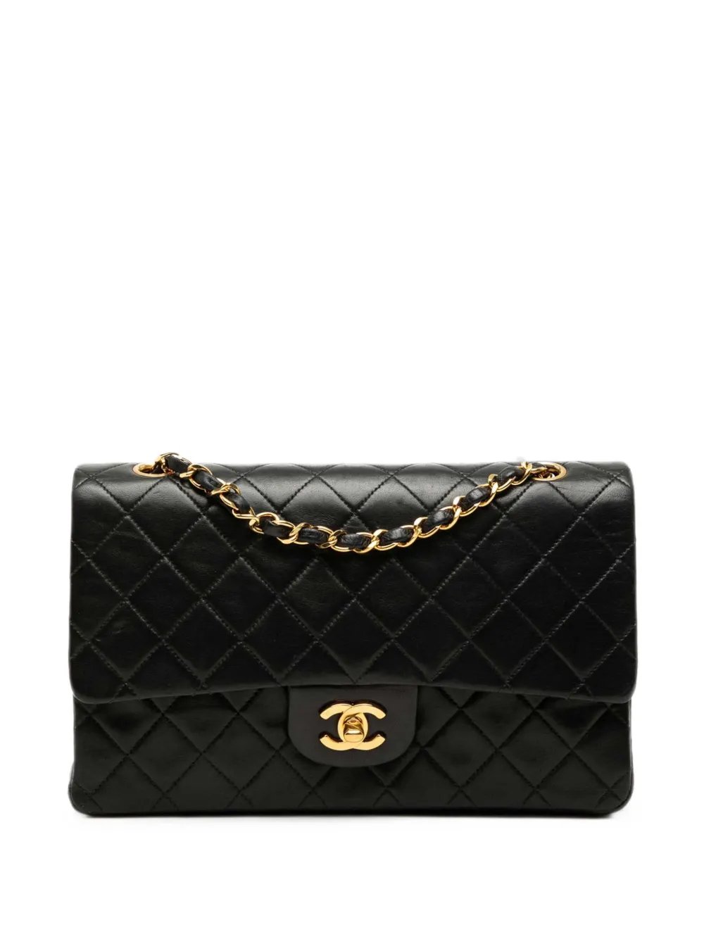 1989-1991 Medium Classic Lambskin Double Flap shoulder bag