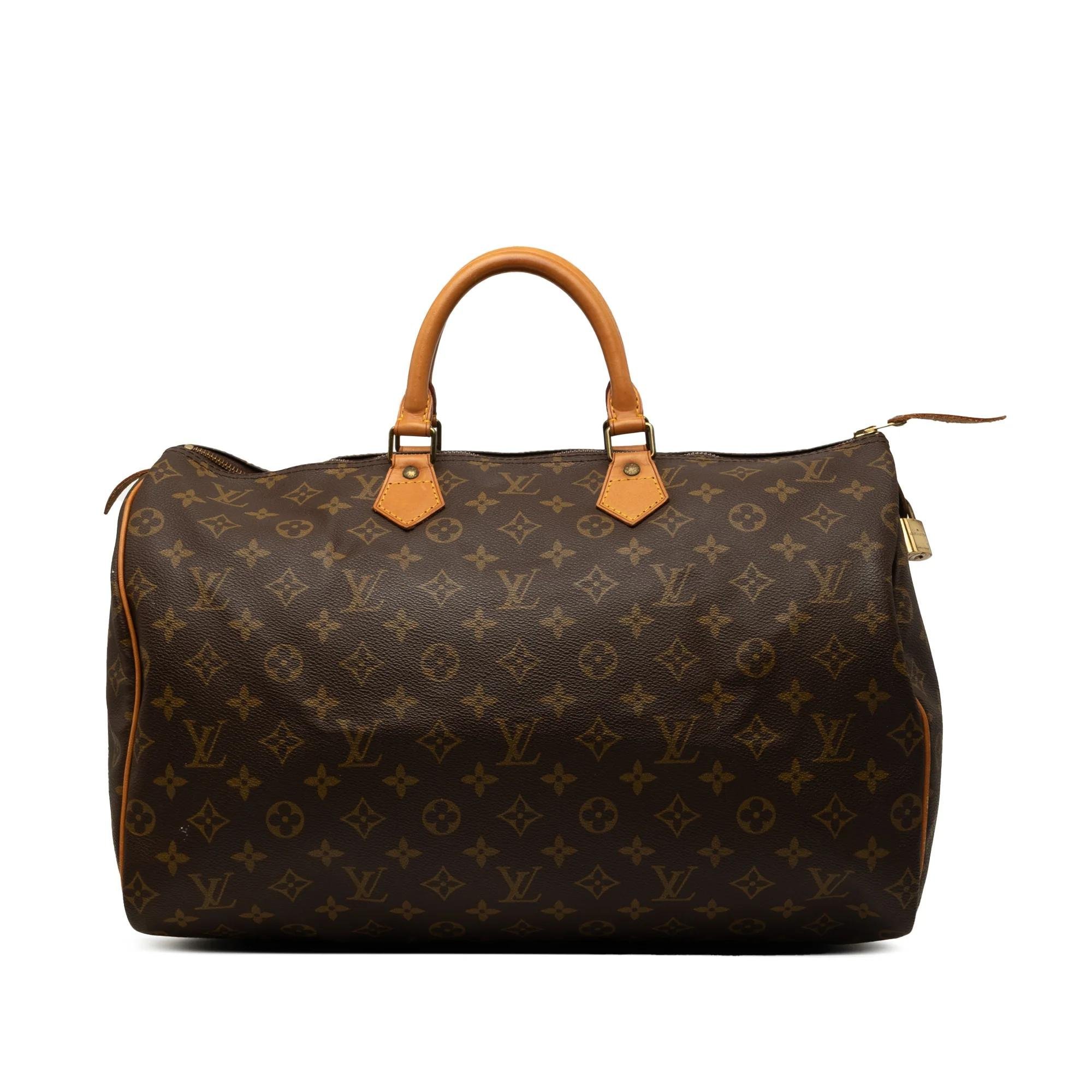 Speedy leather bag