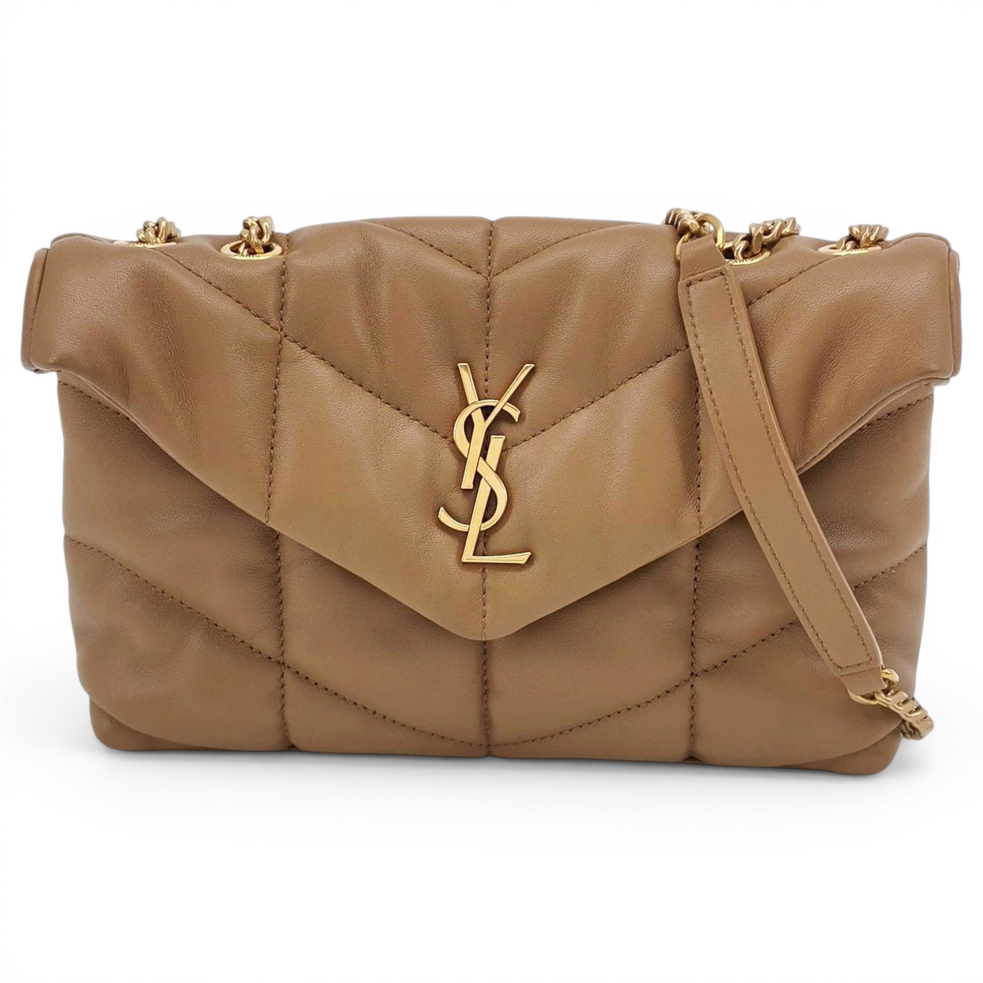 Loulou Puffer leather crossbody bag