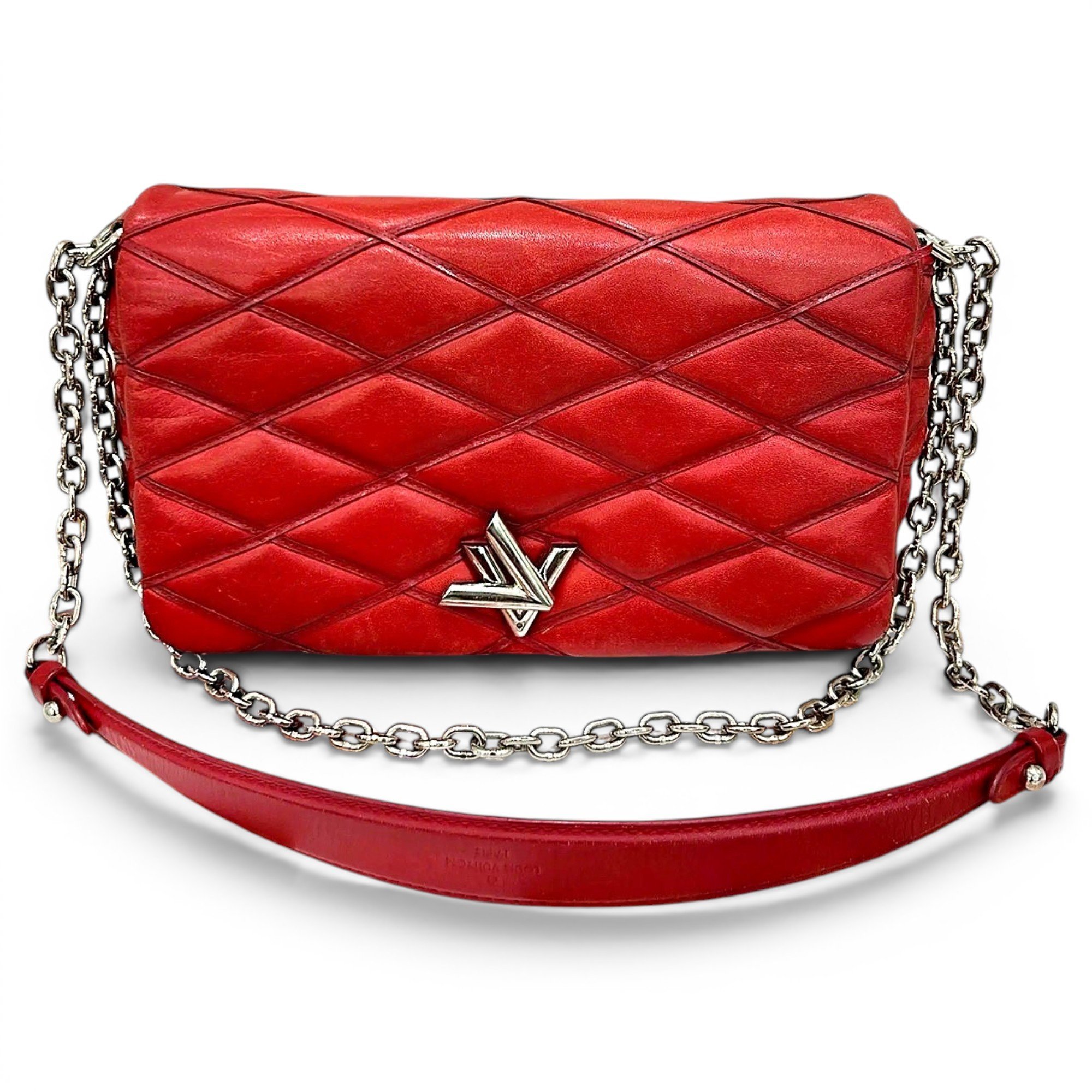 Twist leather handbag