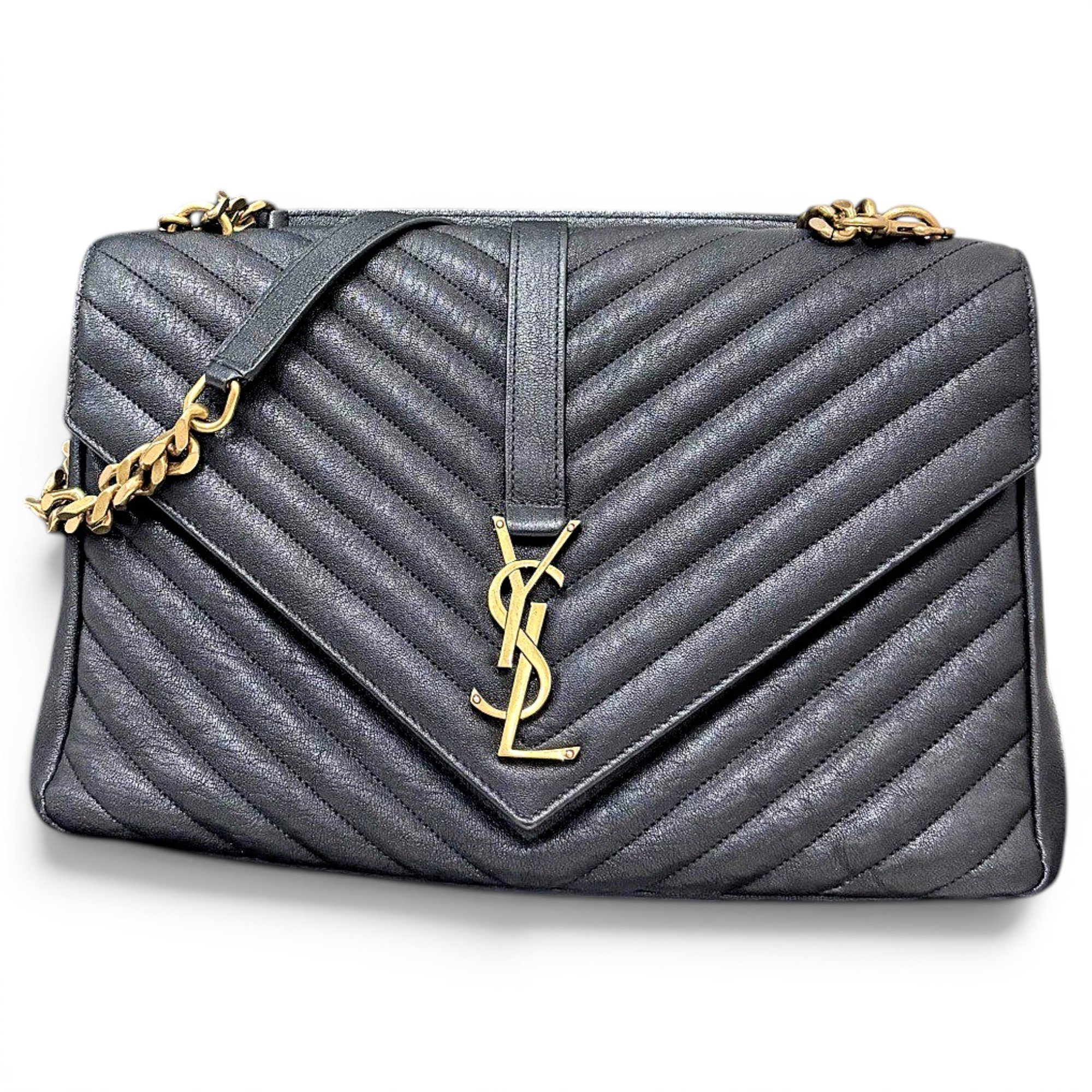 Collége monogramme leather handbag
