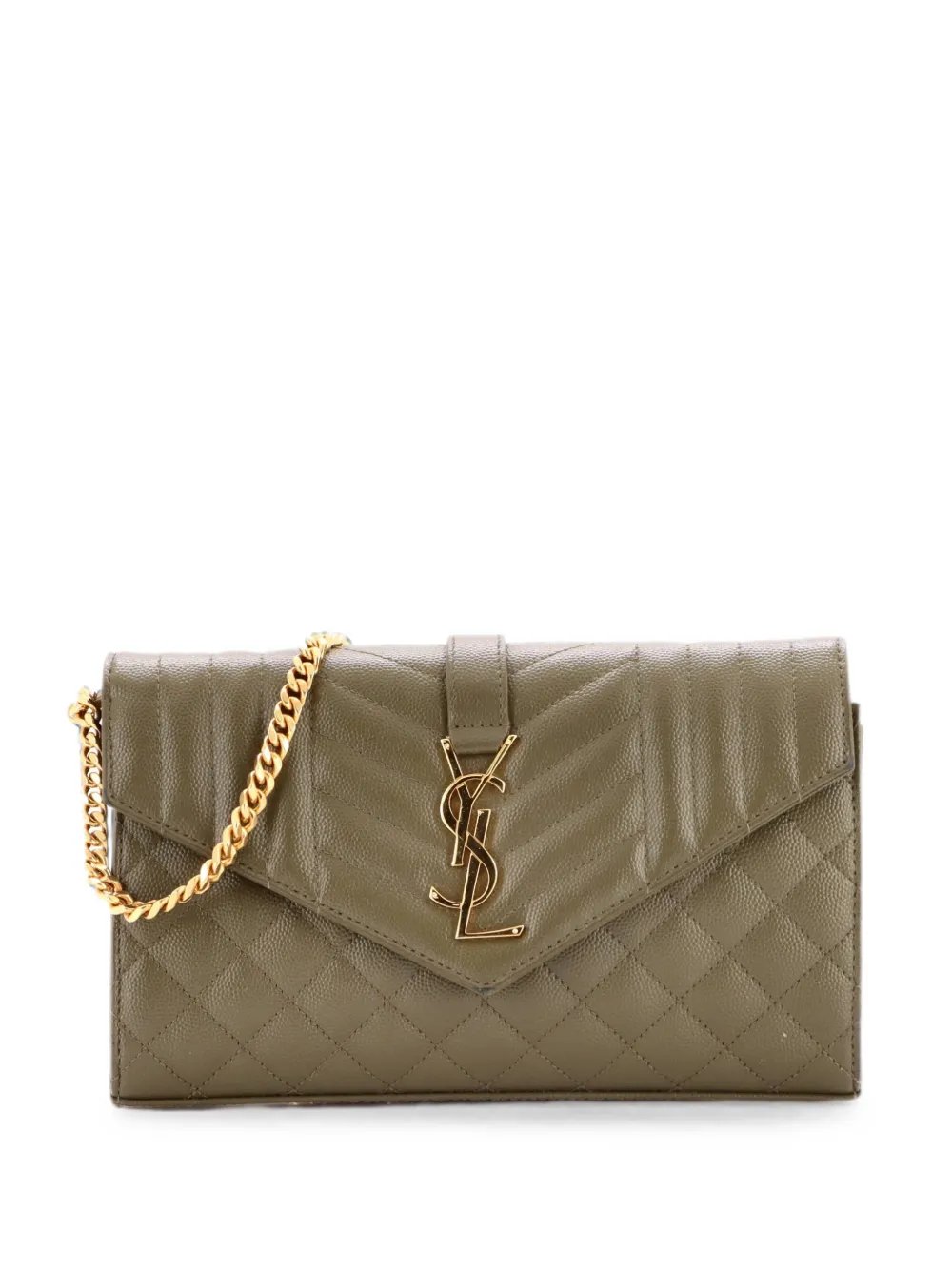 Classic Monogram Chain Wallet Mixed Matelasse Leather Medium crossbody bag