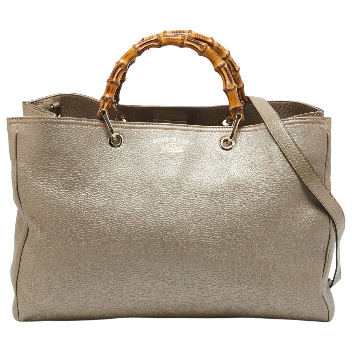 Bamboo leather tote
