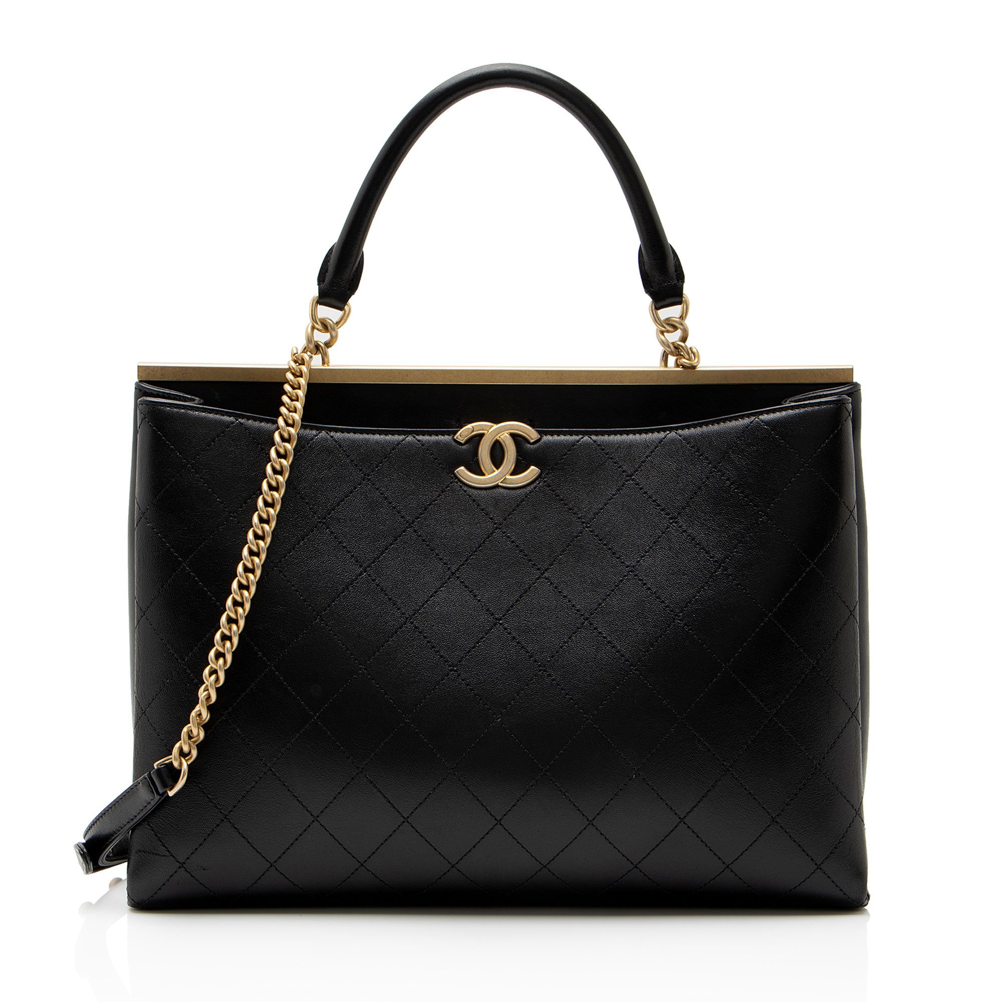Leather tote