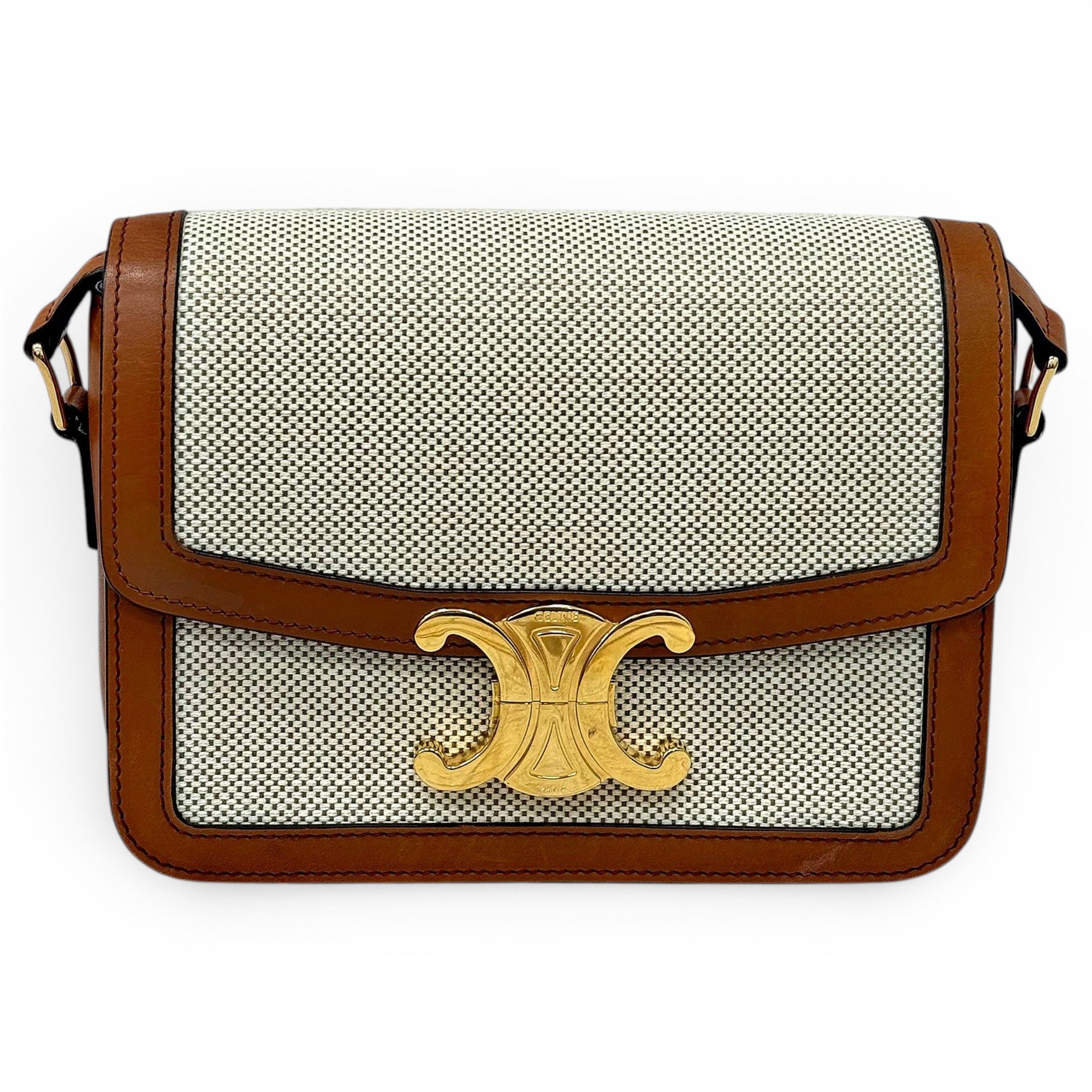 Triomphe leather handbag