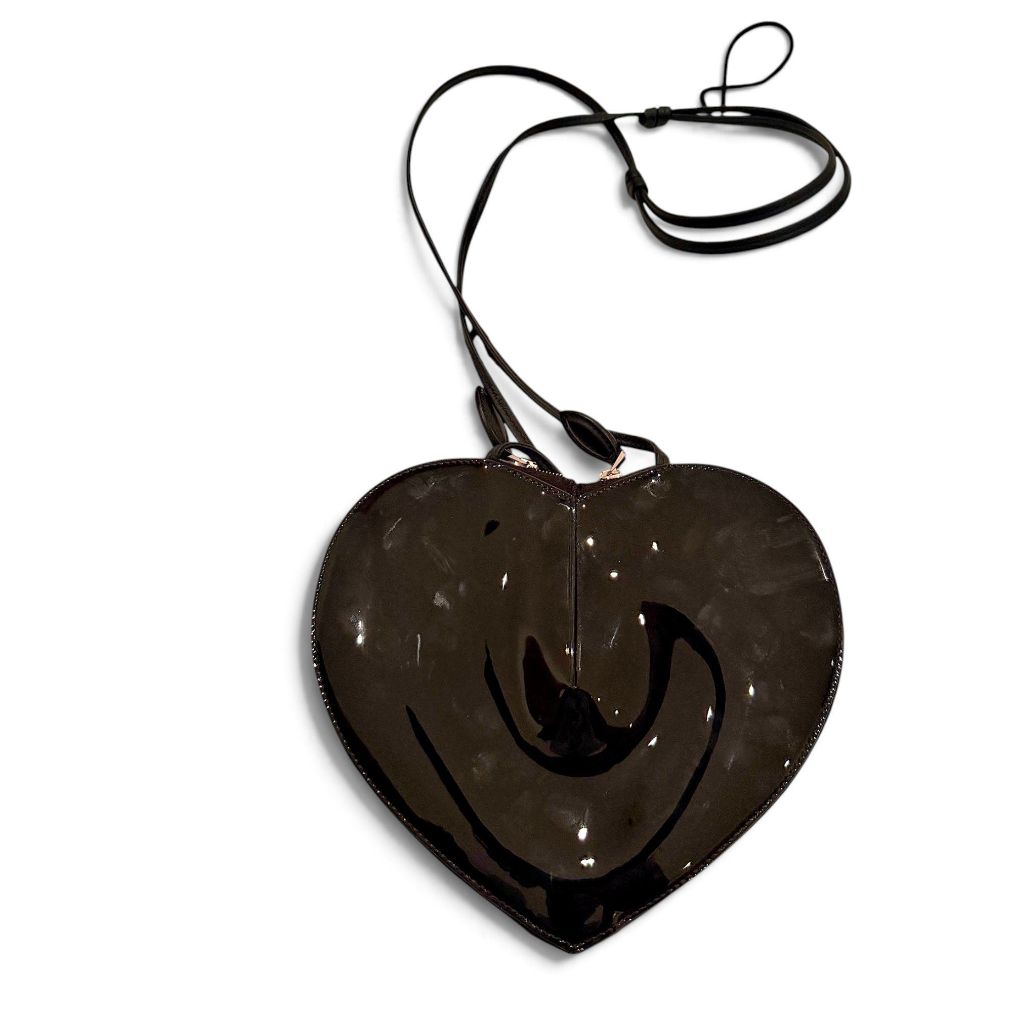 Alaia Le Coeur patent leather crossbody bag