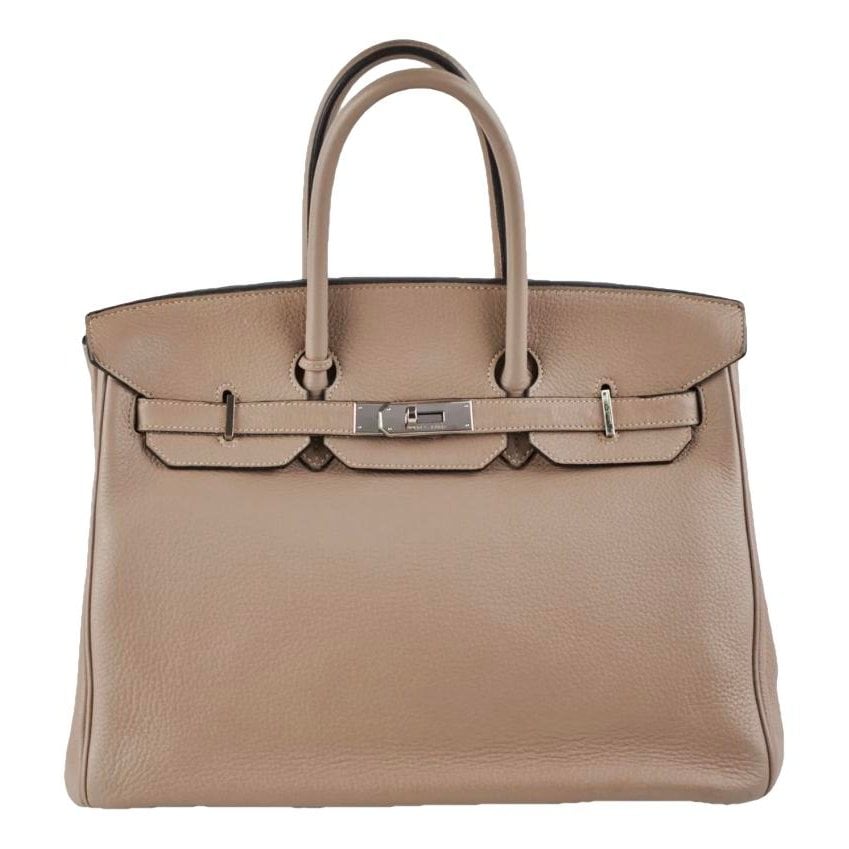 Birkin 35 leather handbag