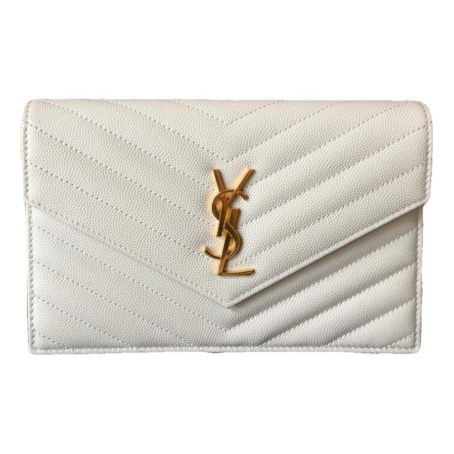 Portefeuille enveloppe leather crossbody bag