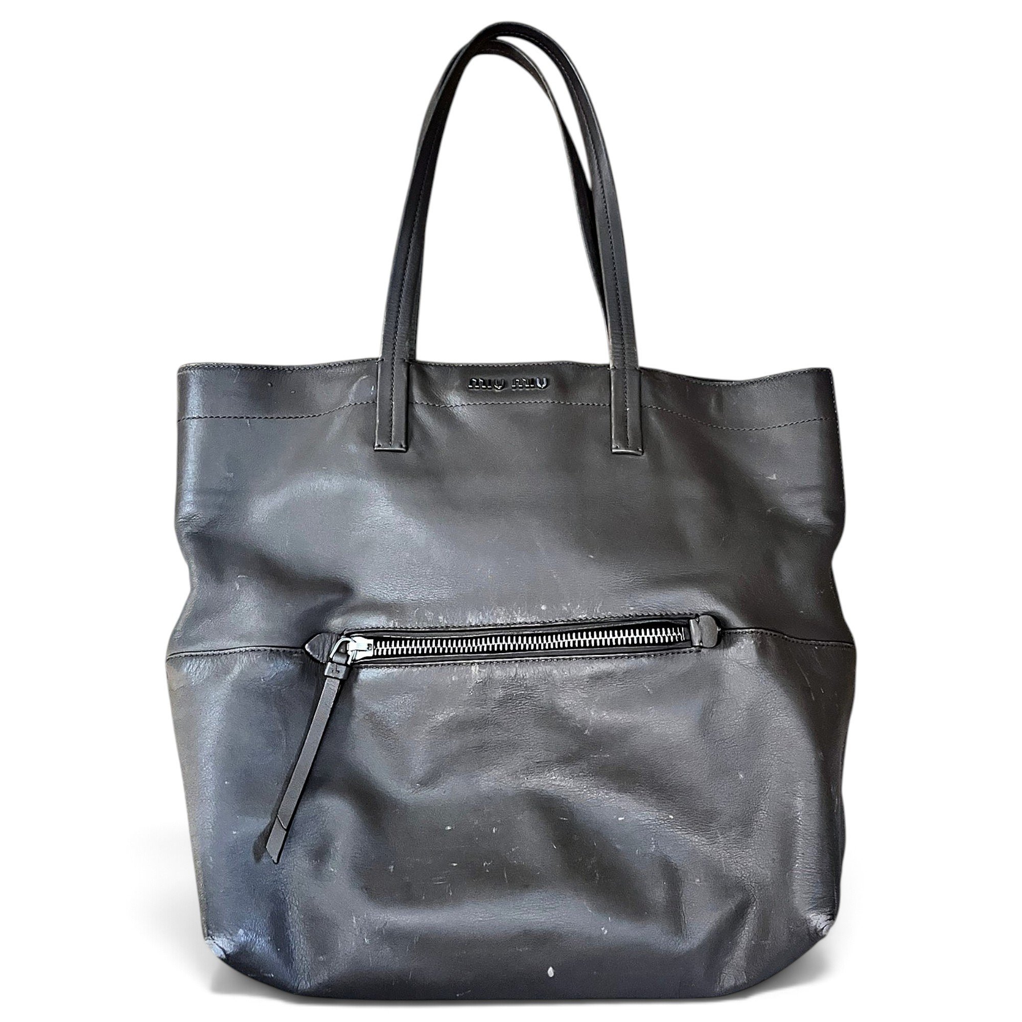 Leather tote