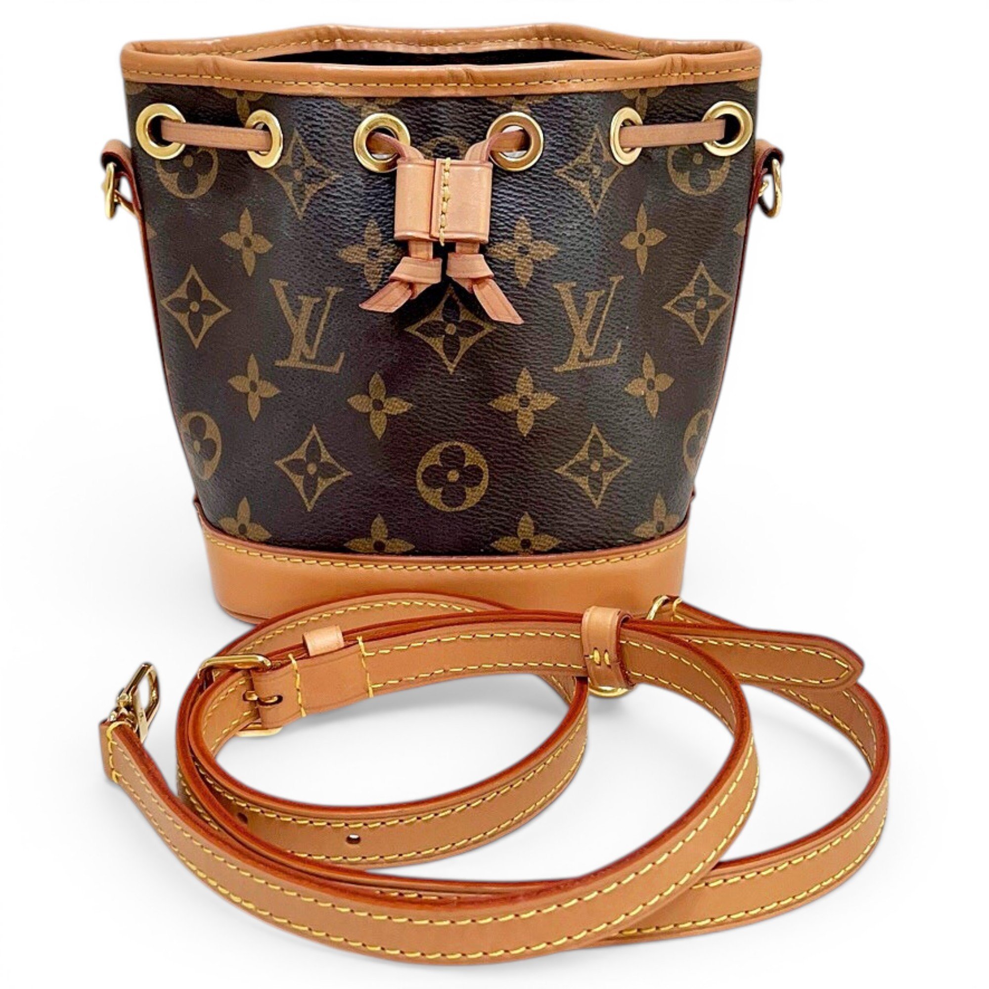 Nano Noé leather handbag