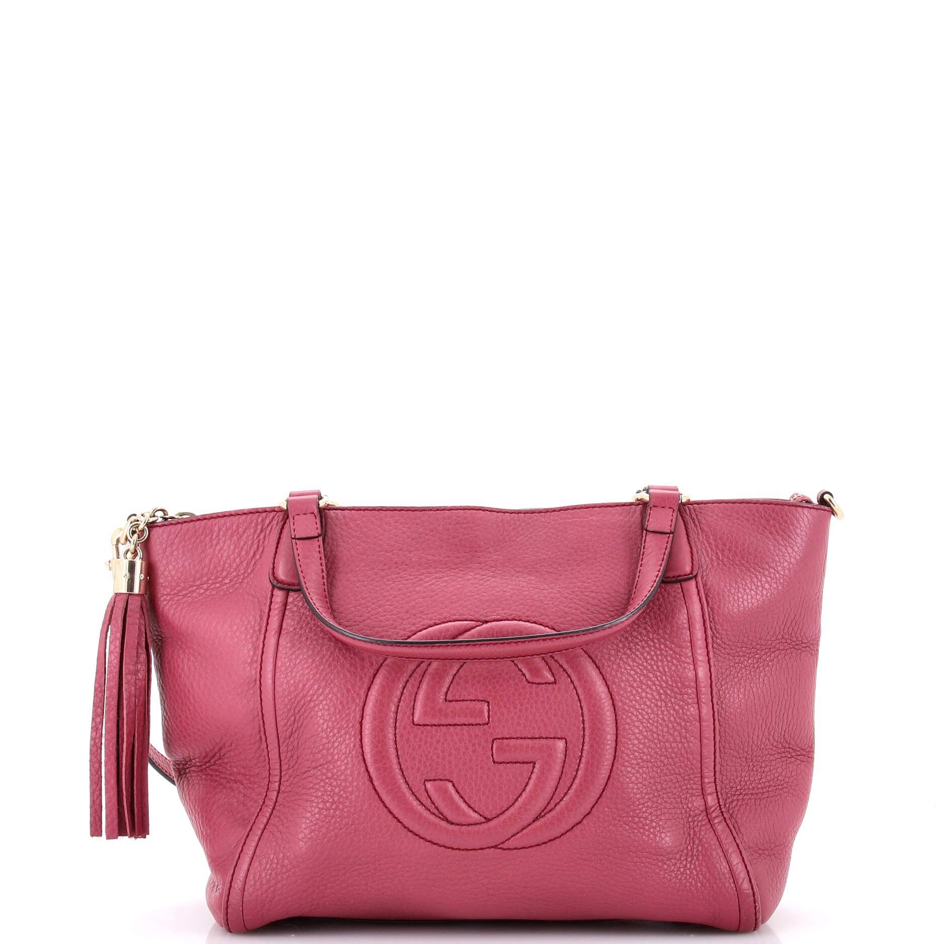 Soho Convertible Top Handle Bag Leather Small