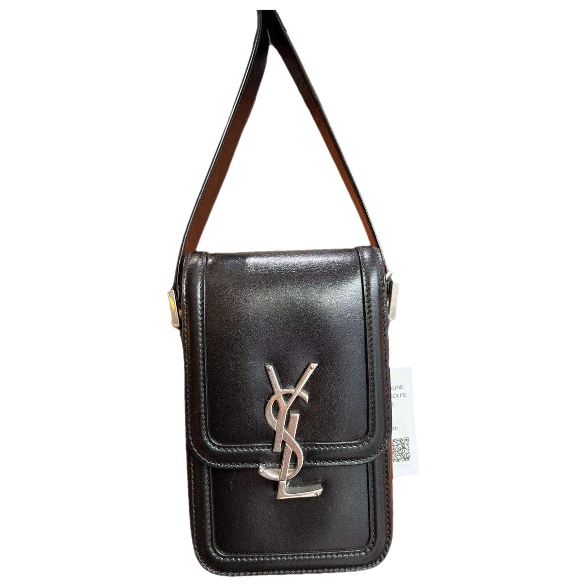 Solférino leather handbag