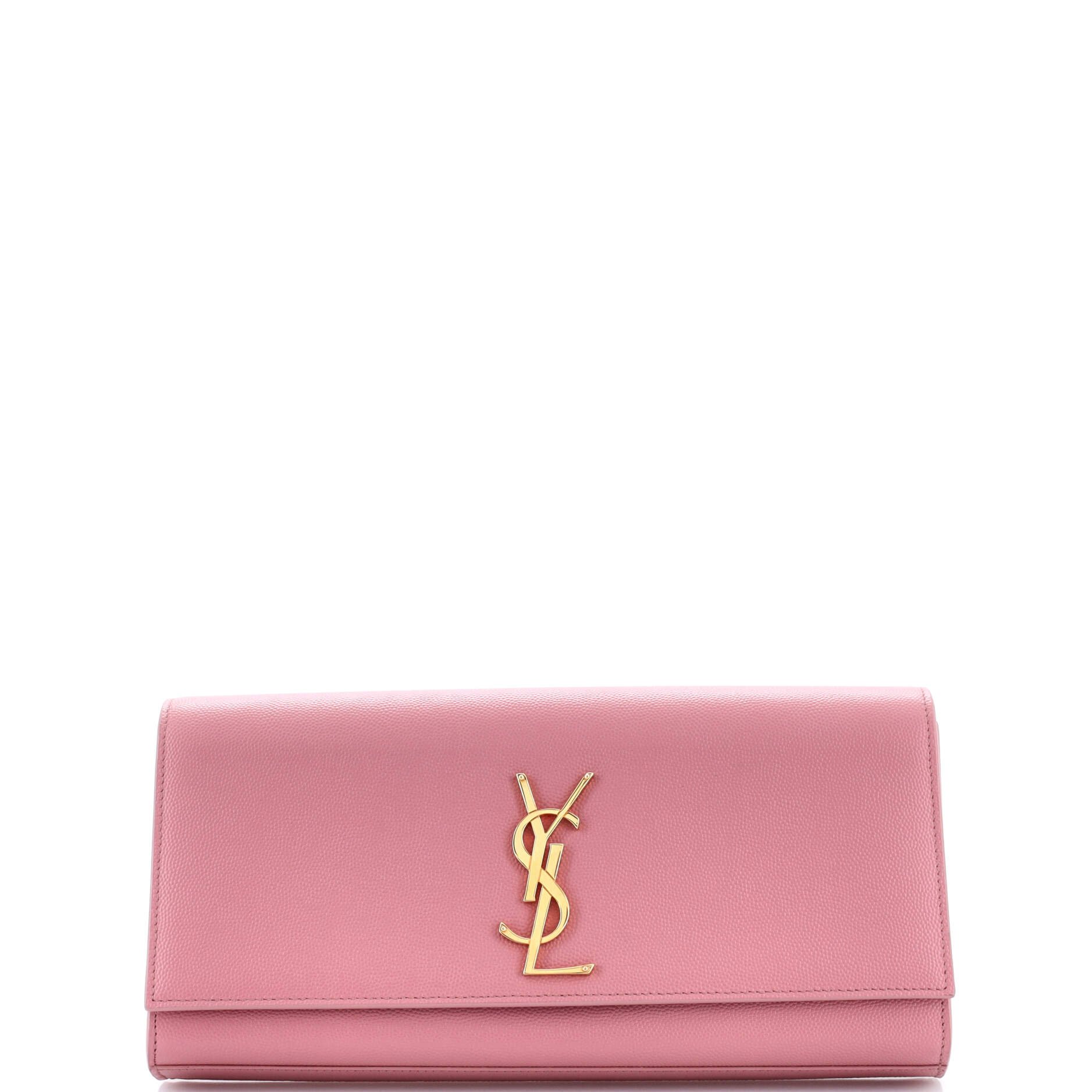 Saint Laurent Classic Monogram Clutch Leather Long