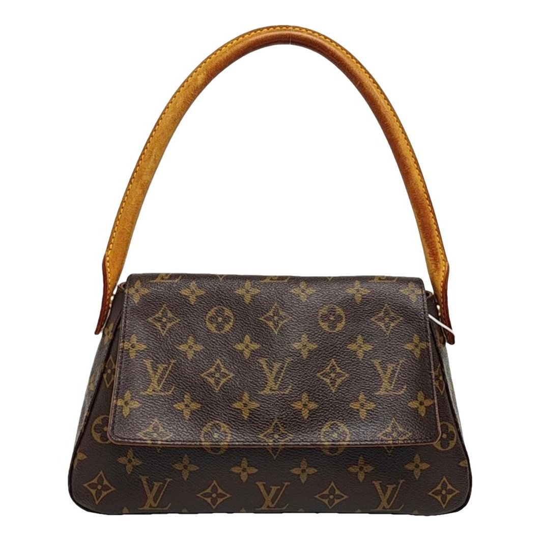 Looping leather handbag