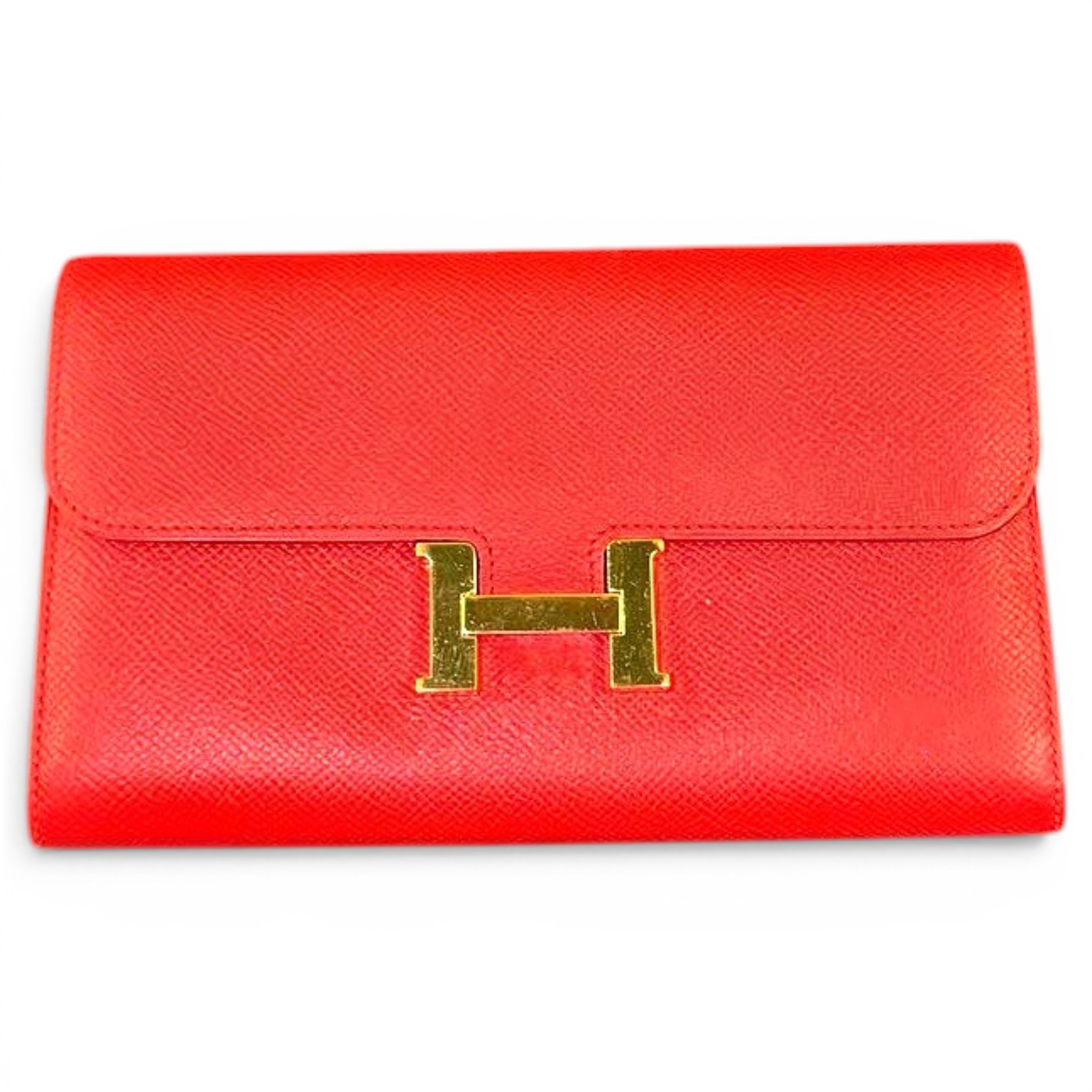 Leather clutch bag