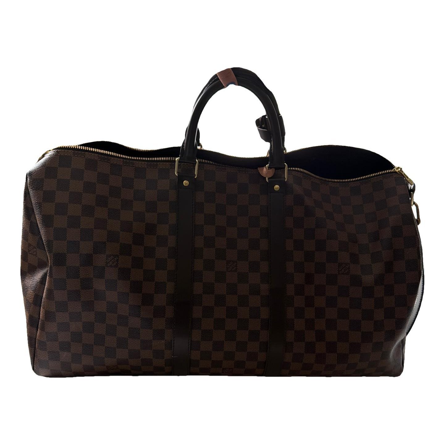 Keepall leather travel bag