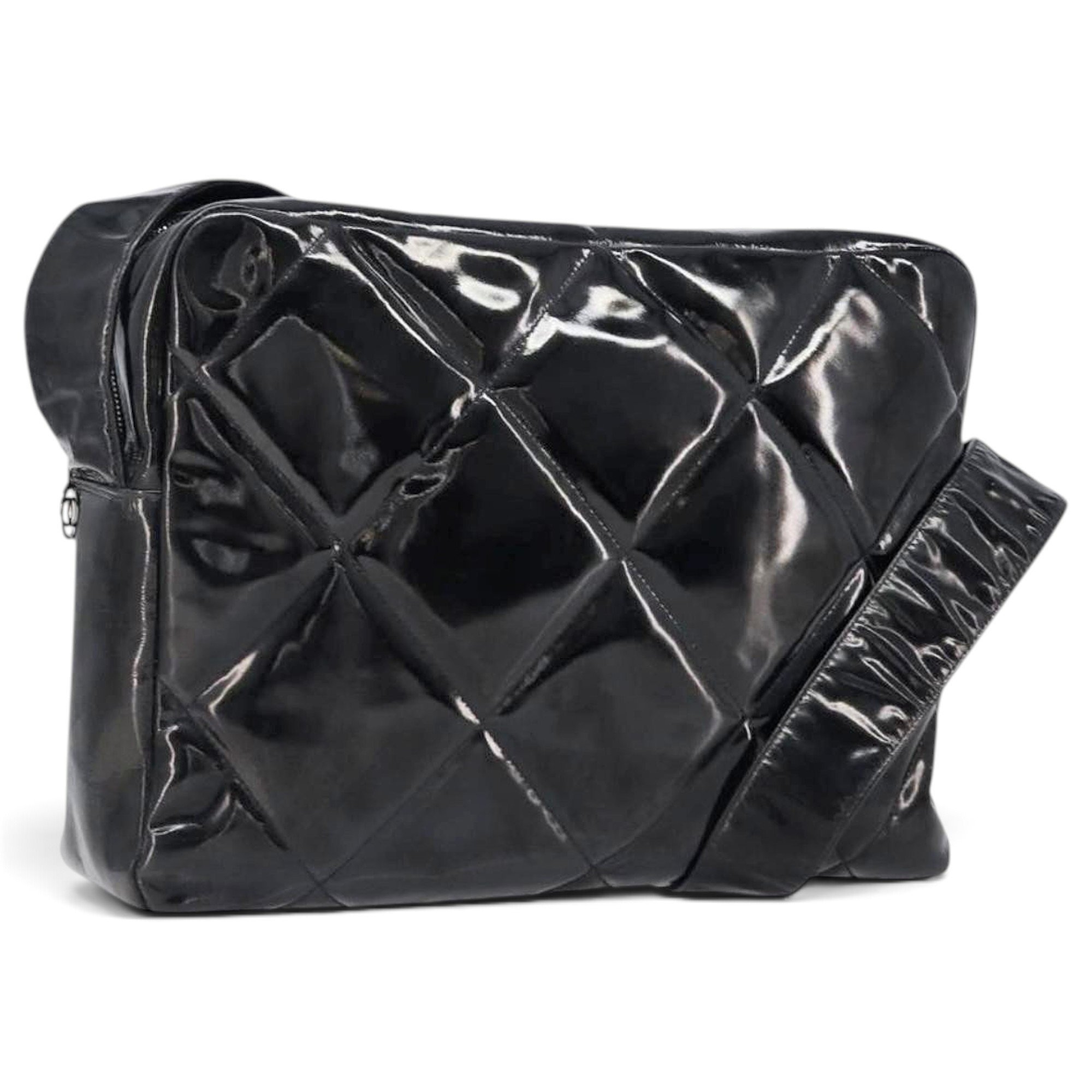 Patent leather handbag
