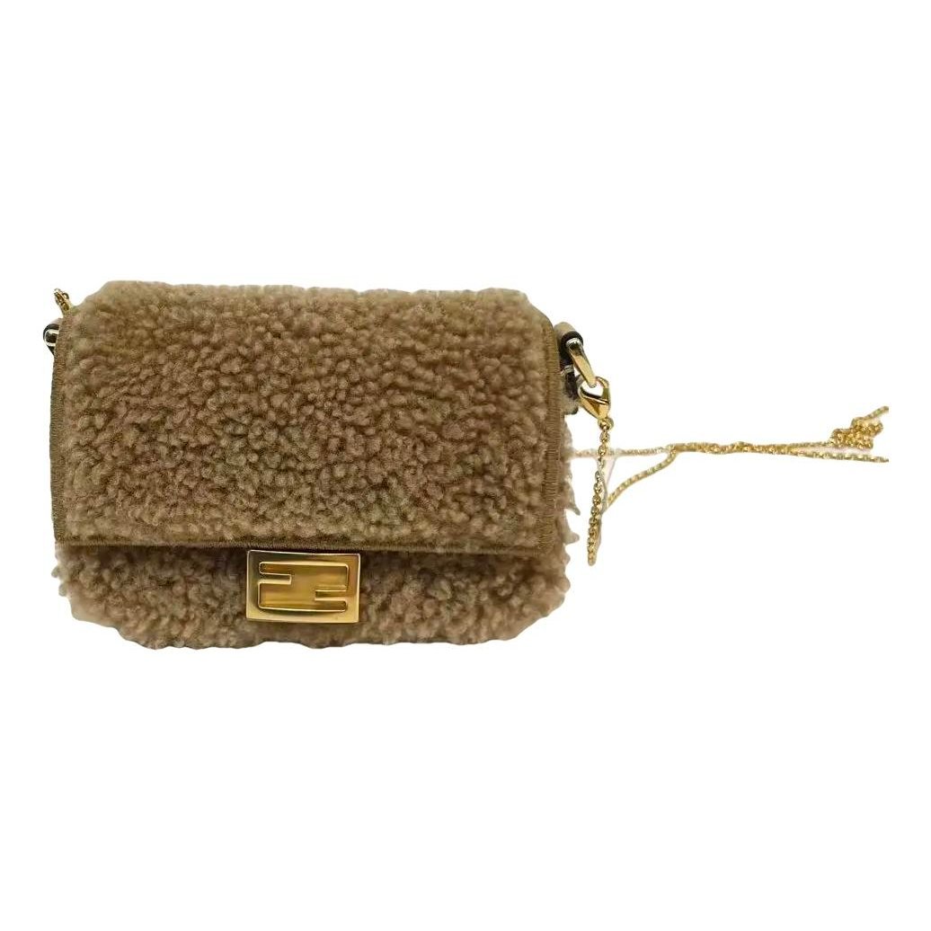 Baguette wool handbag