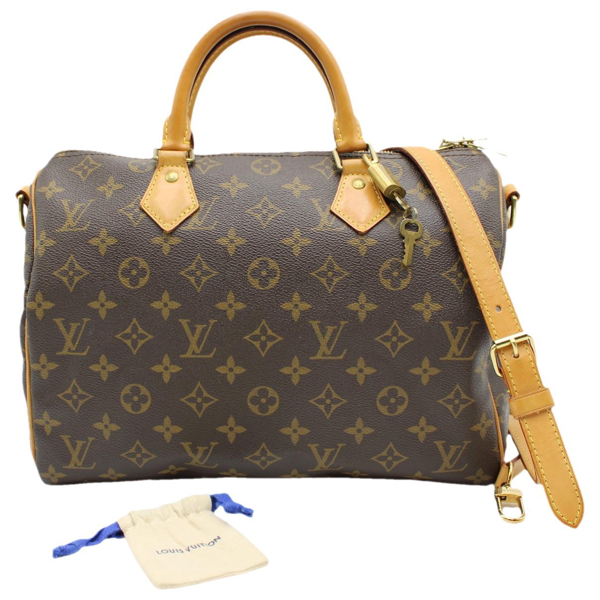 Louis Vuitton Speedy Bandoulière cloth crossbody bag