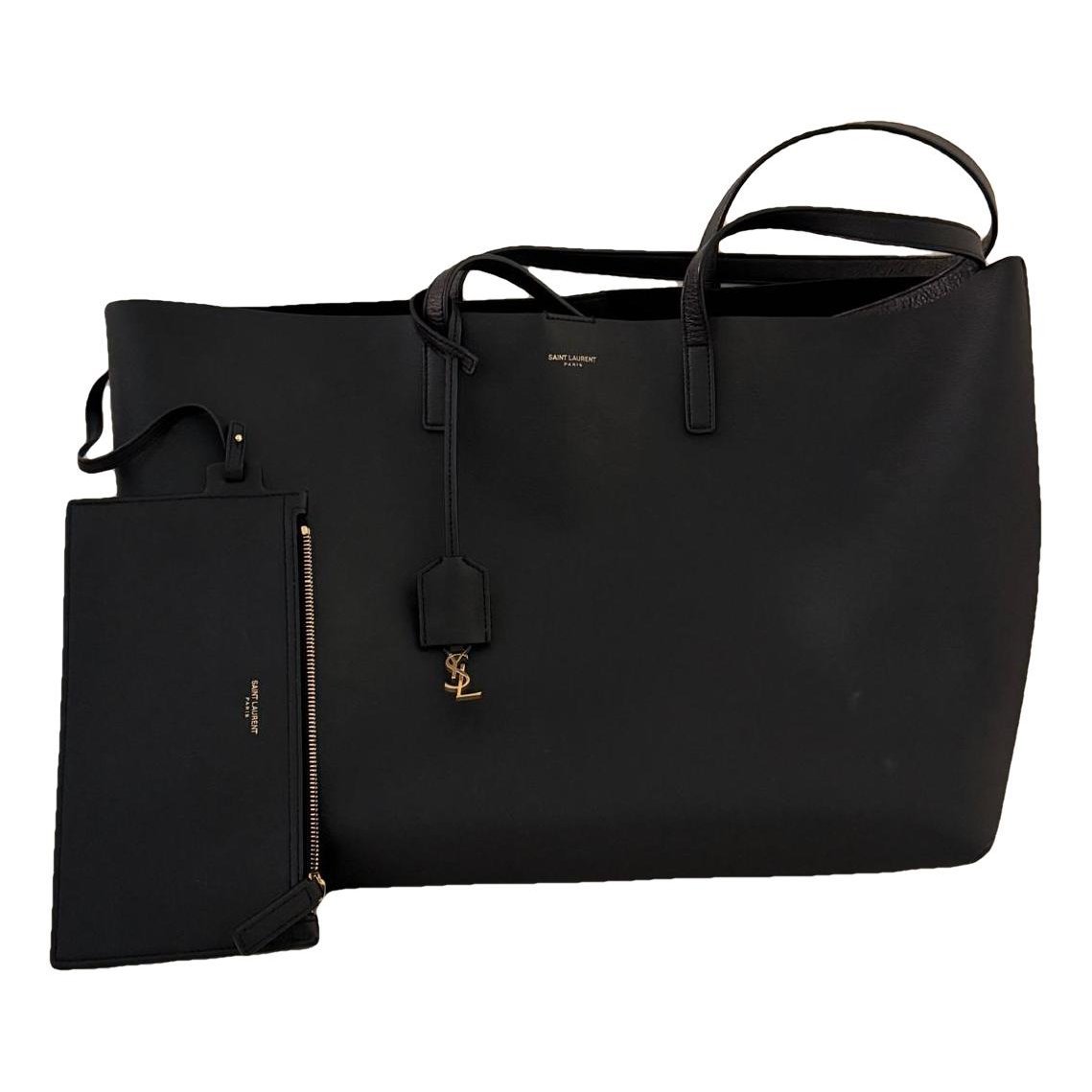 Shopping leather handbag