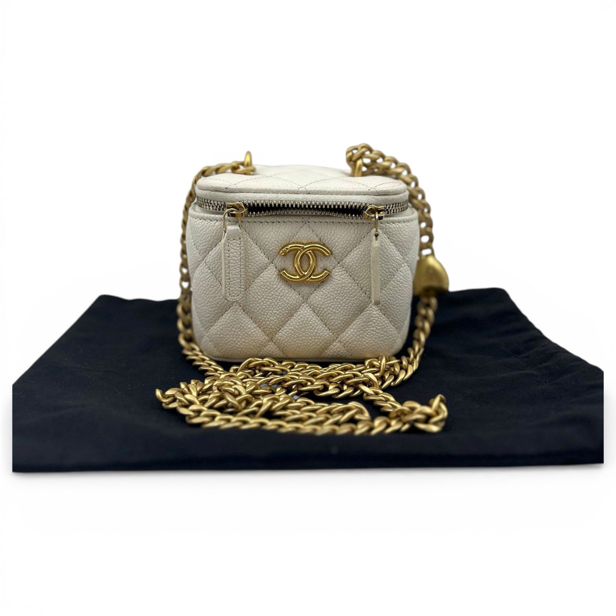 Trendy CC Vanity leather handbag
