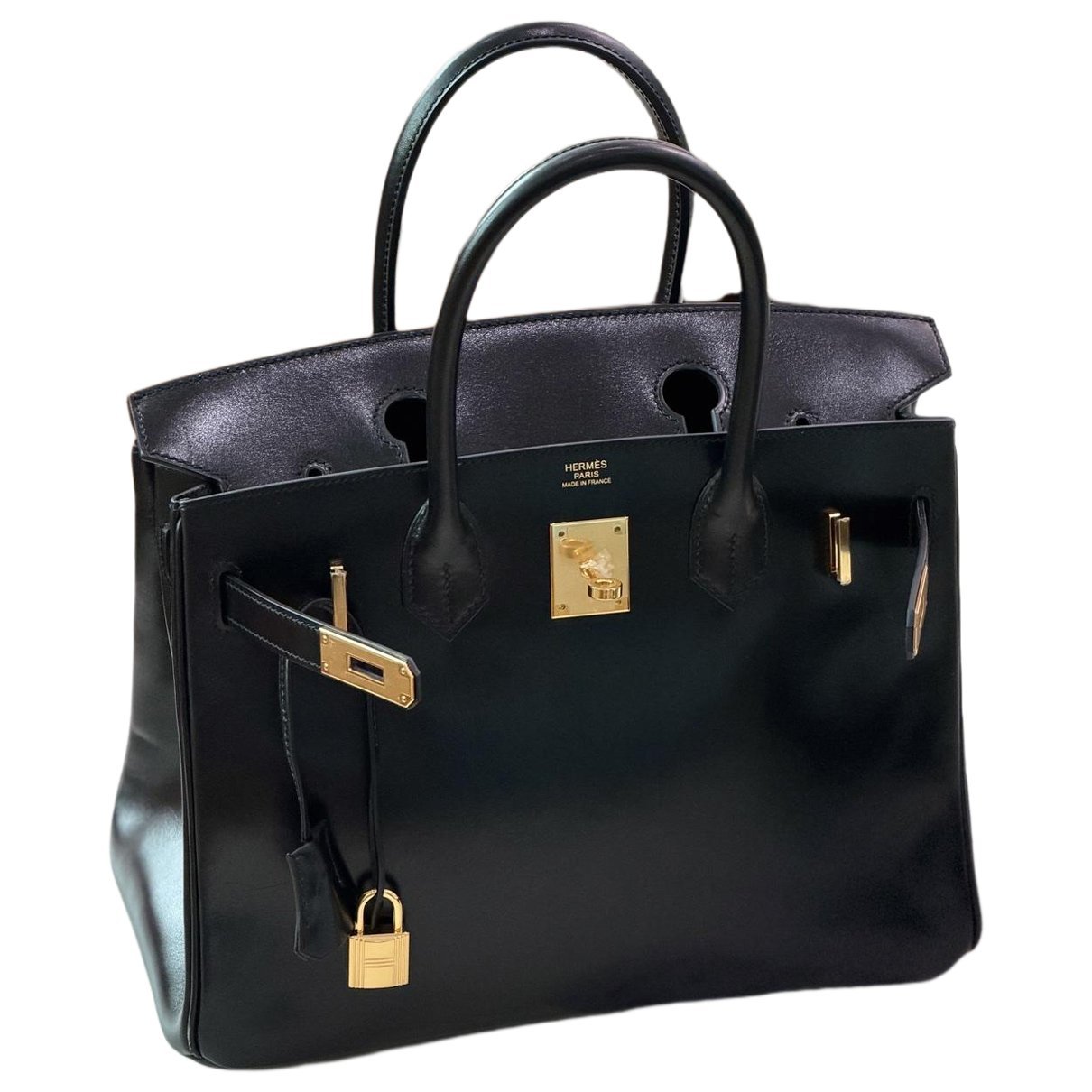 Birkin 30 leather handbag