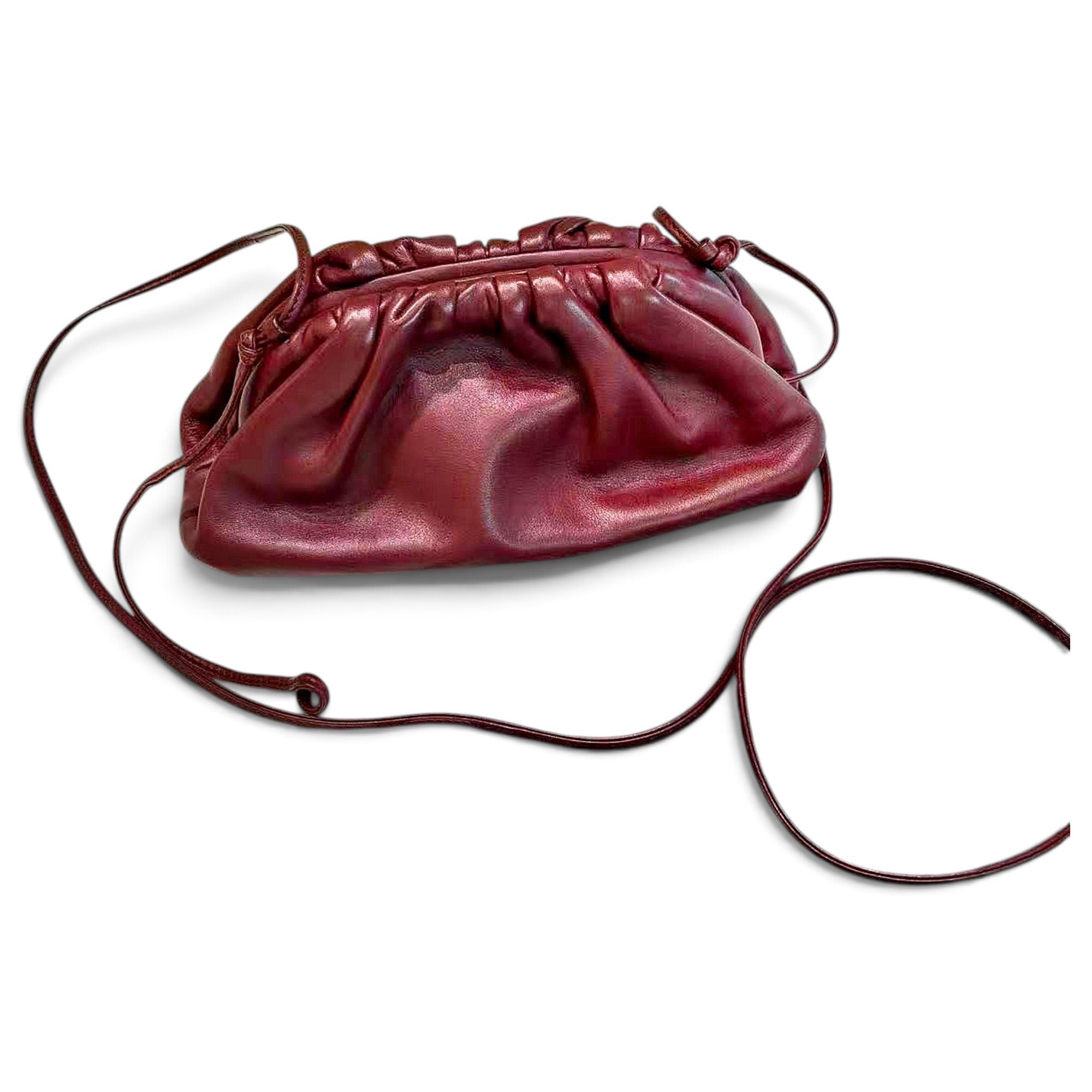 Pouch leather handbag