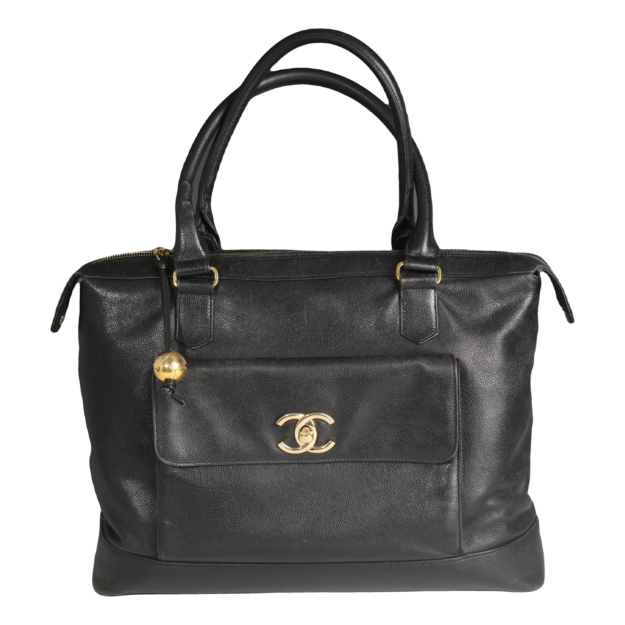 Executive leather tote