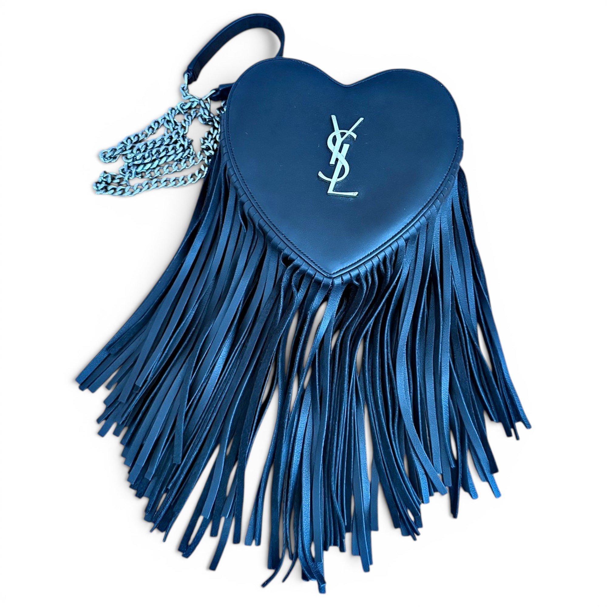 Saint Laurent Boîte Love leather crossbody bag