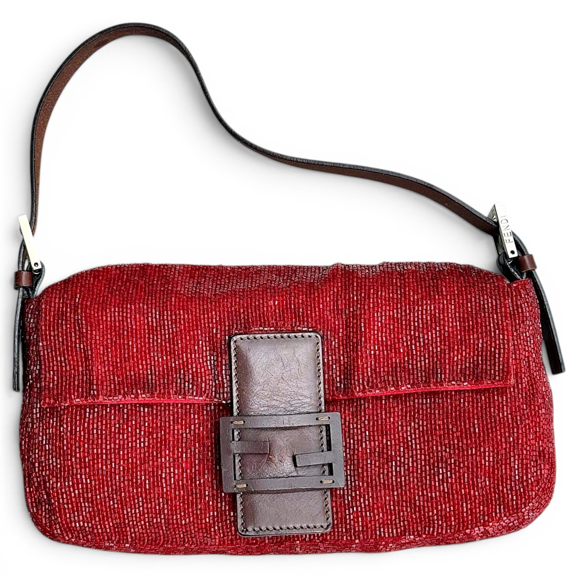 Baguette glitter handbag