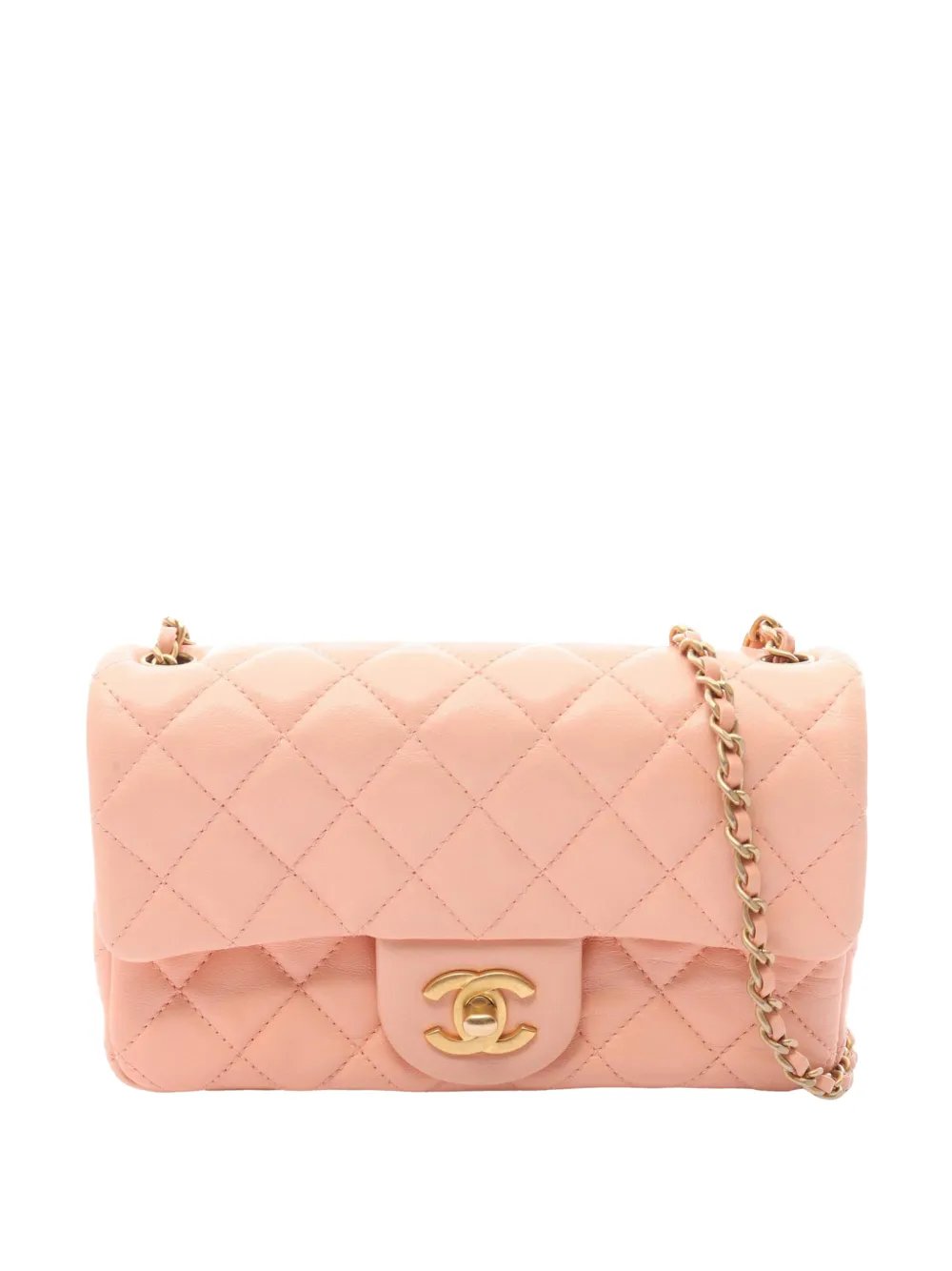 2021-2026 Mini Rectangular Classic Lambskin Single Flap crossbody bag