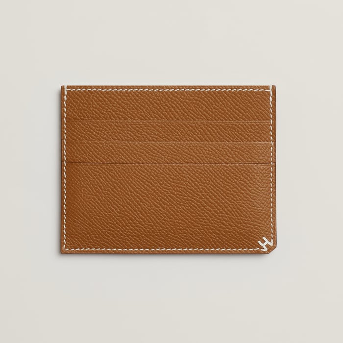 Gold H Sellier Card Holder