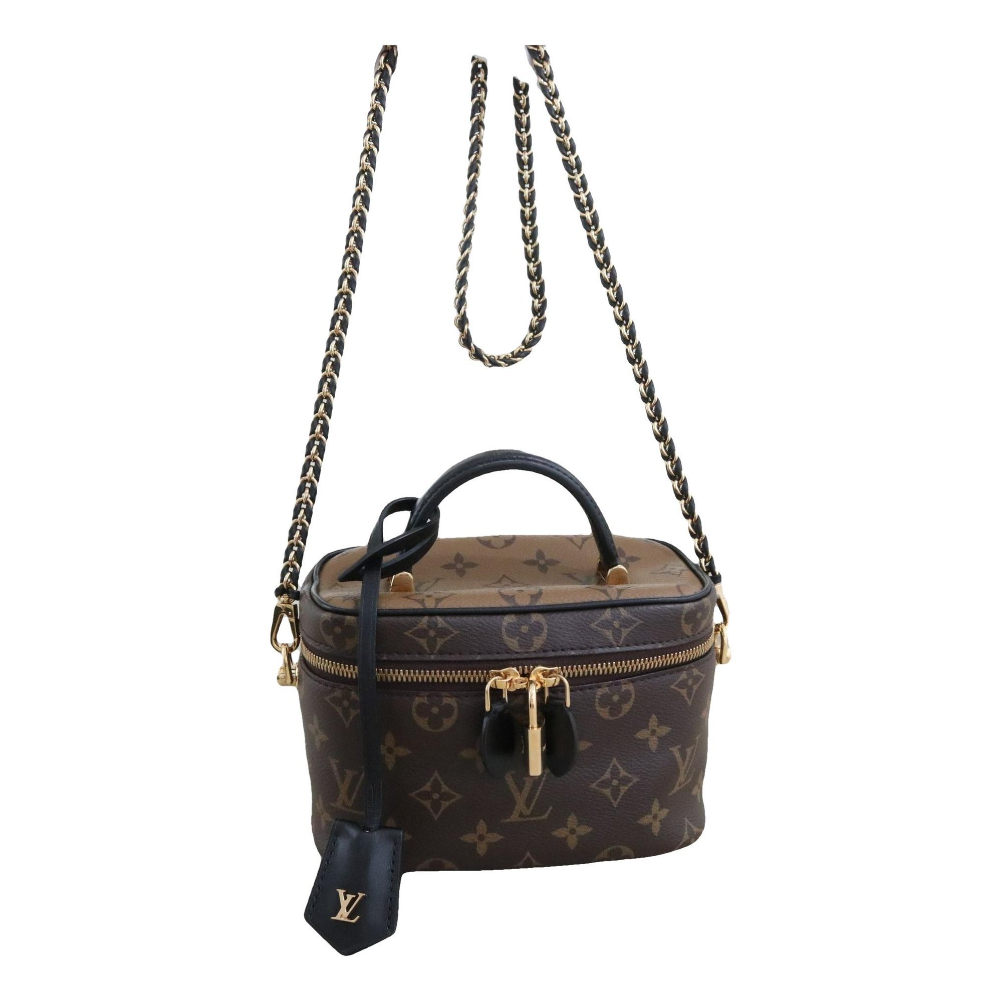 Vanity leather handbag