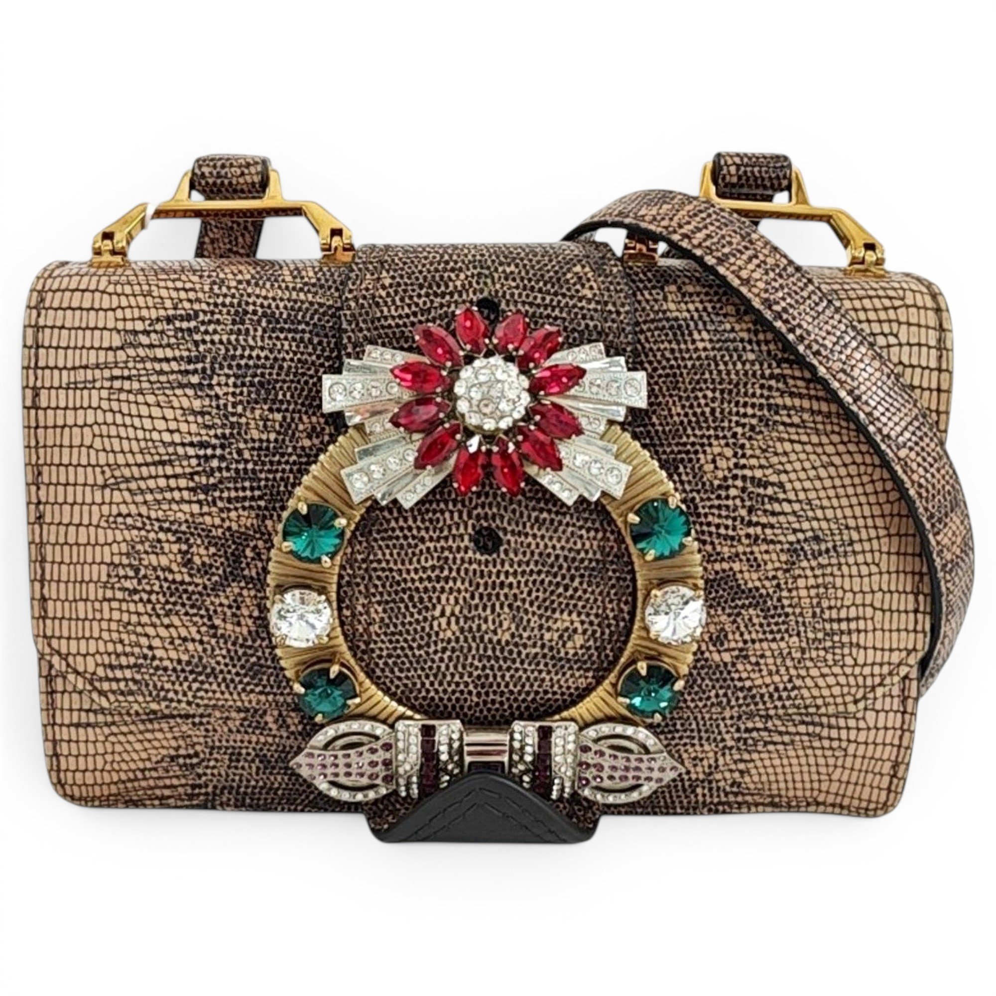 Miu Lady leather handbag