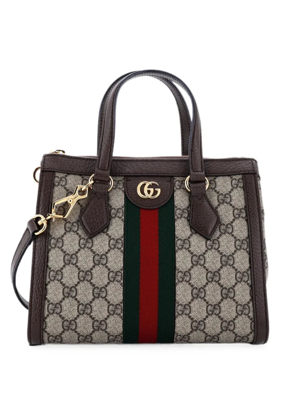 Ophidia Top Handle GG Coated Canvas Small tote bag