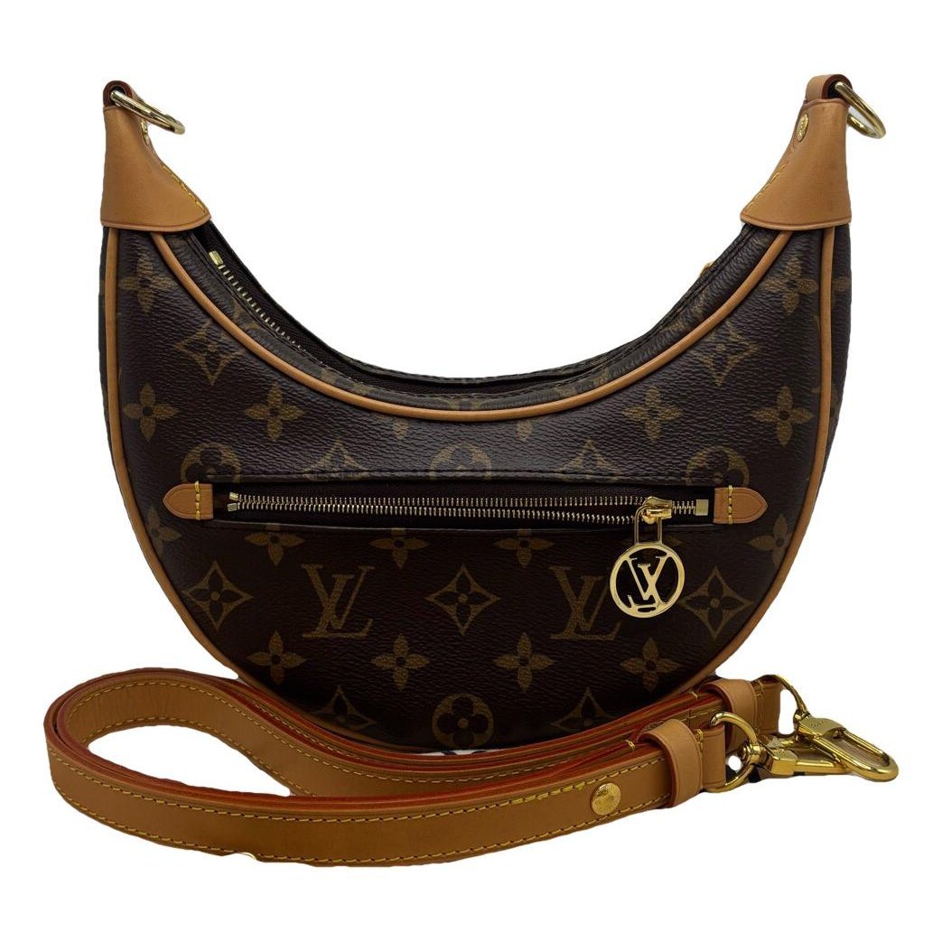 Loop leather handbag