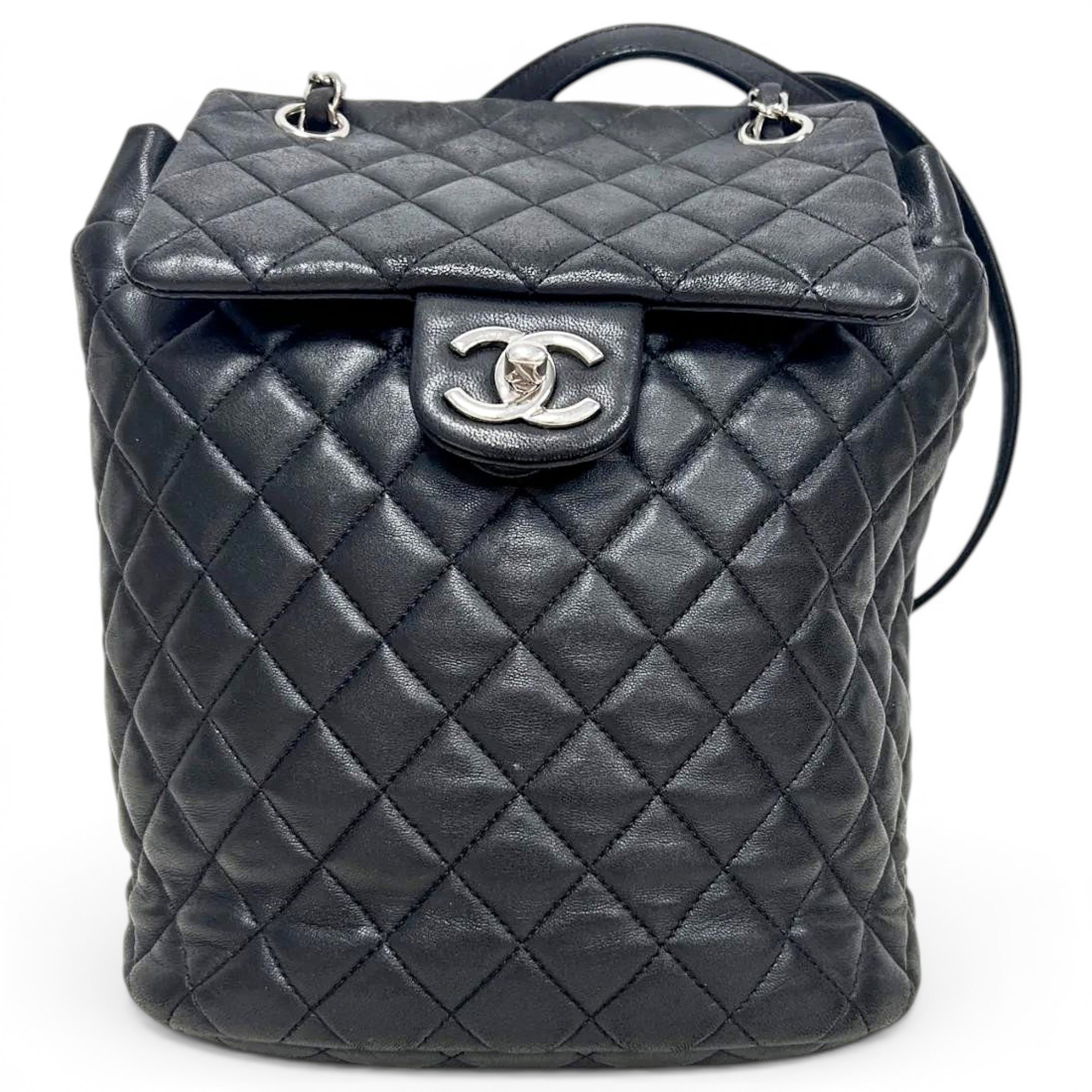 Leather backpack