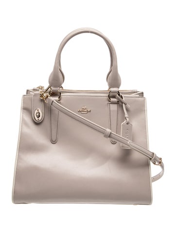 Leather Top Handle Bag