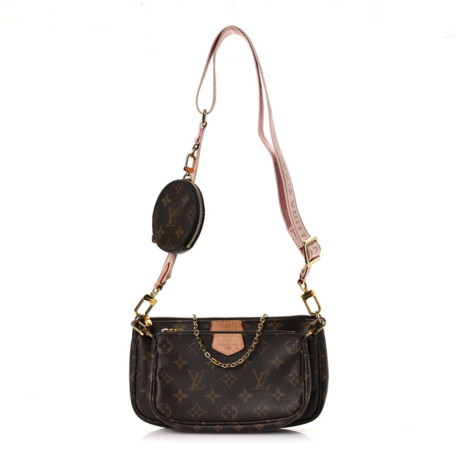 Louis Vuitton Monogram Multi Pochette Accessories Rose Clair