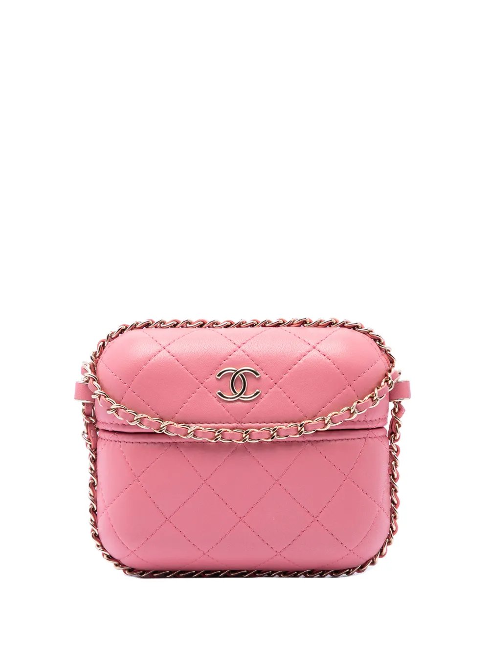 2021-2026 Mini Quilted Lambskin Chain Around Vanity Case crossbody bag