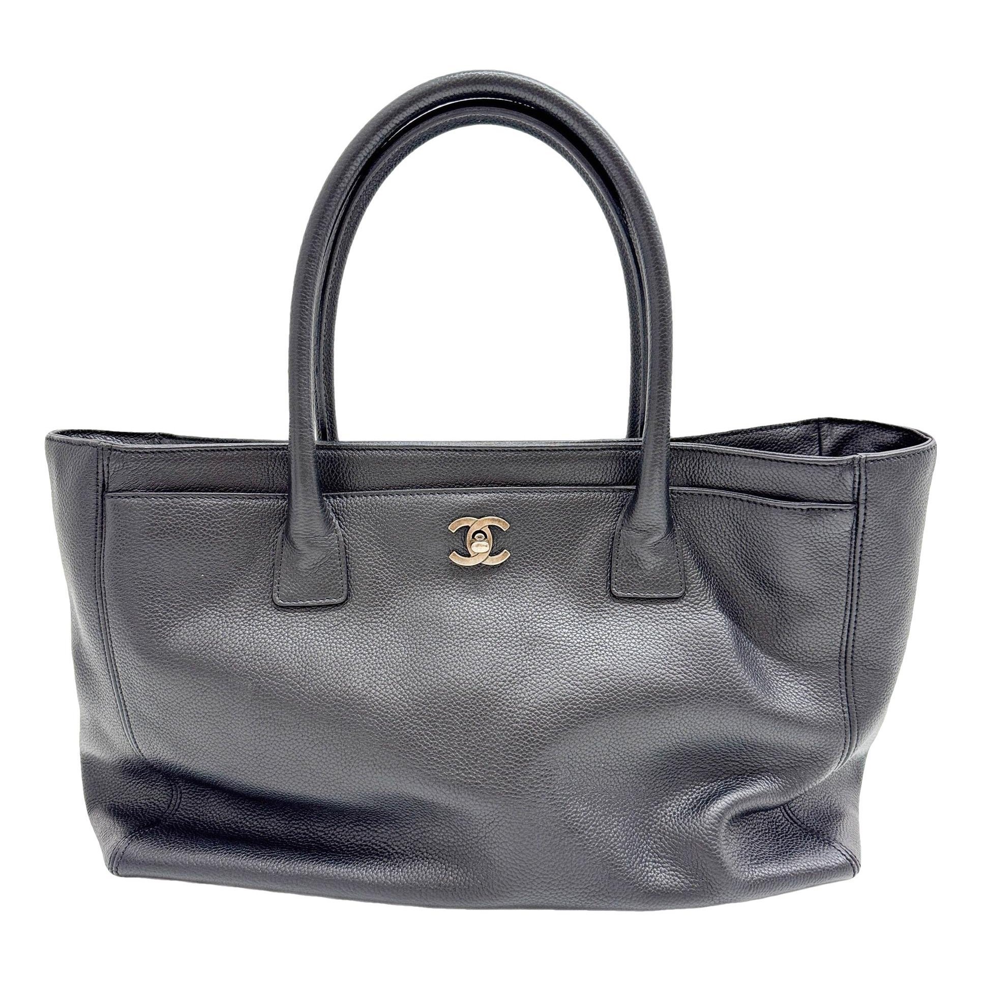 Executive leather tote