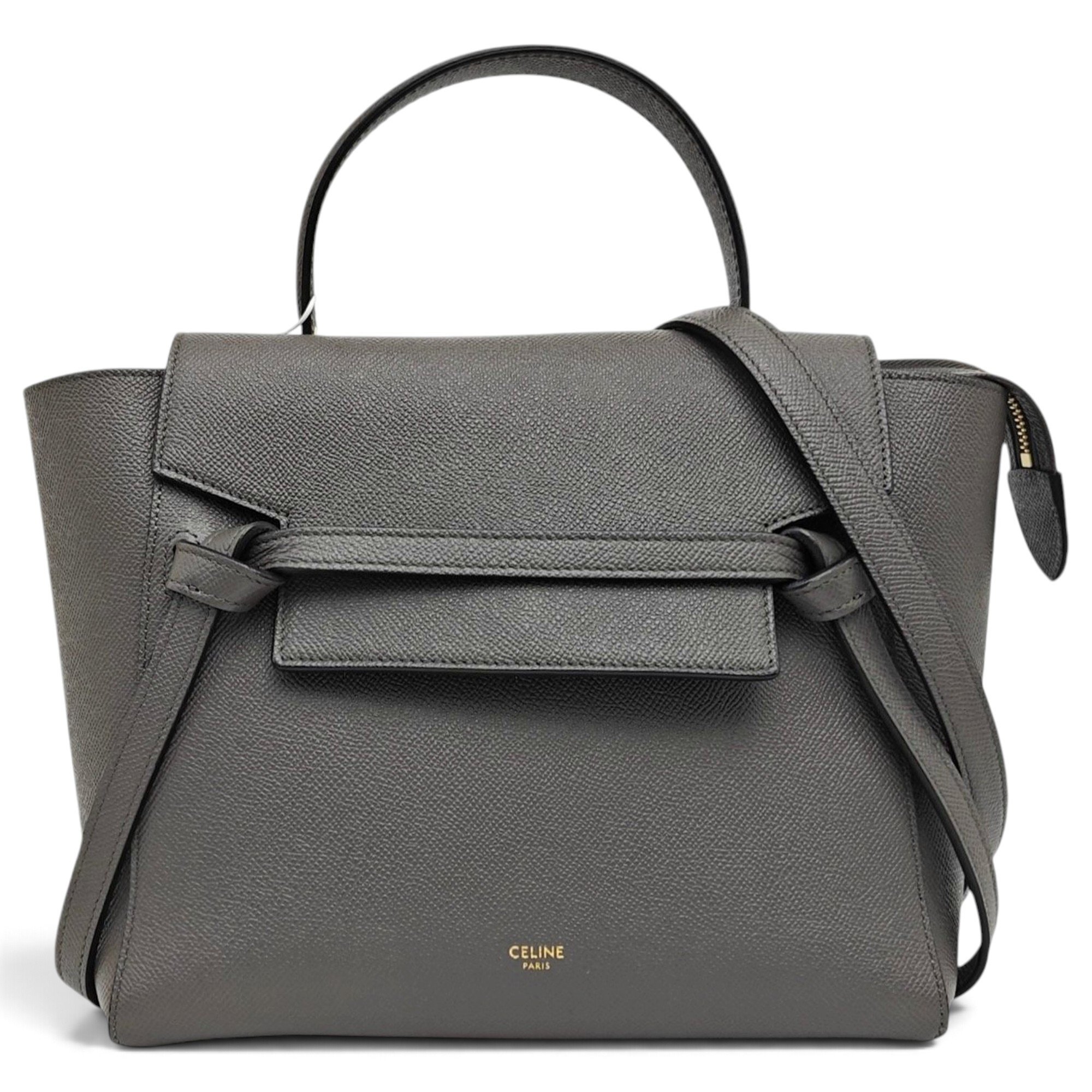 Belt leather handbag