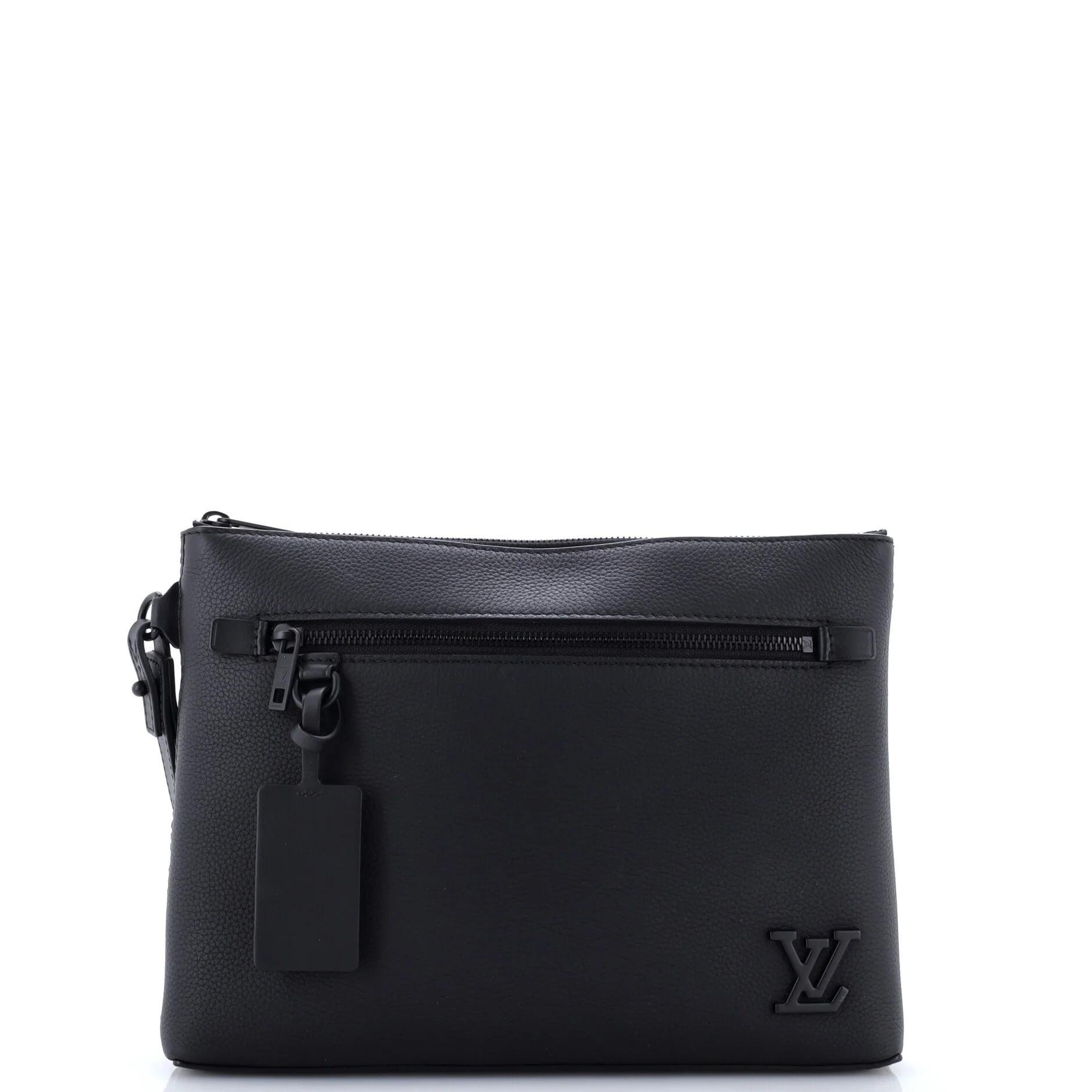 Leather clutch bag
