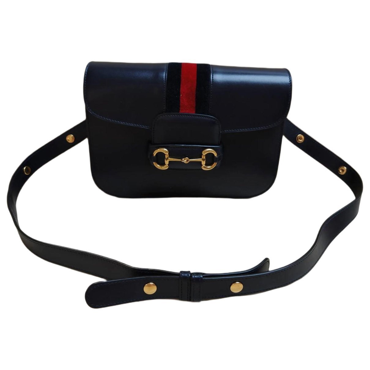 Horsebit 1955 Flap leather handbag