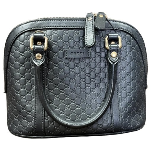Dôme leather handbag