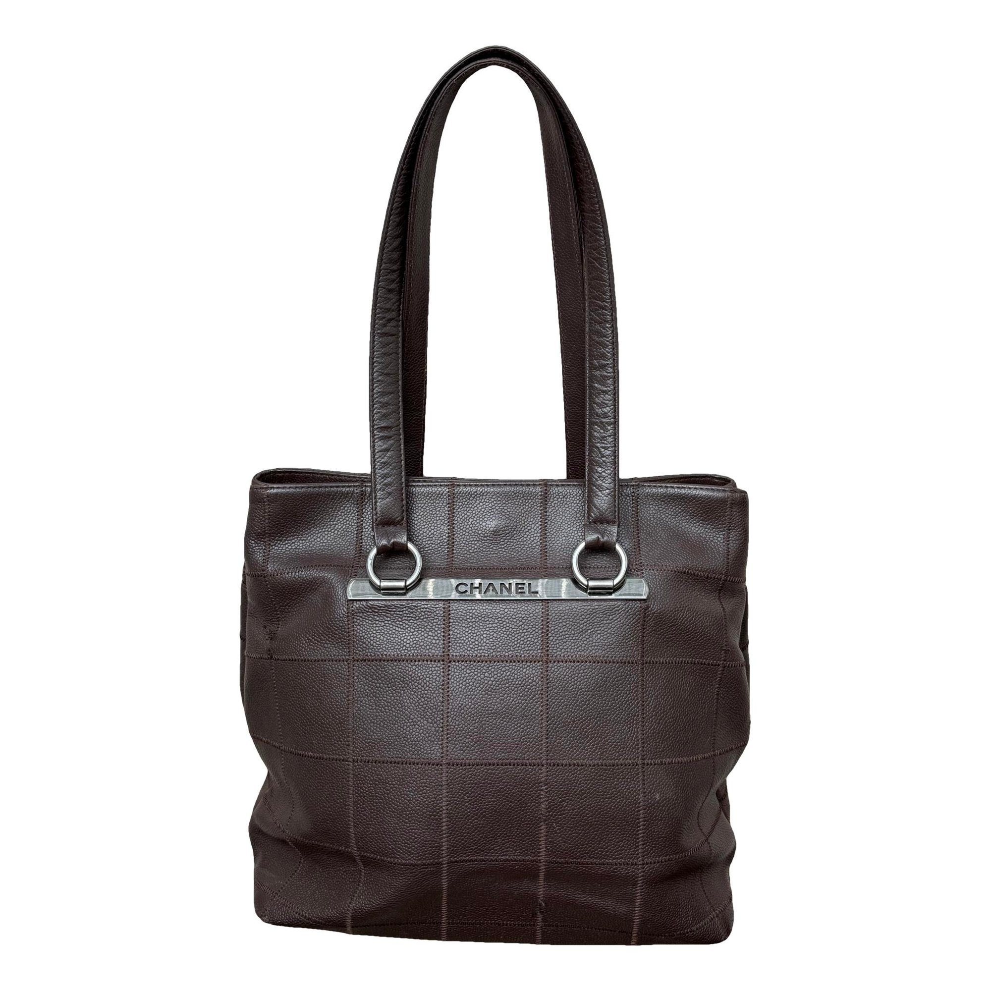 Executive leather tote