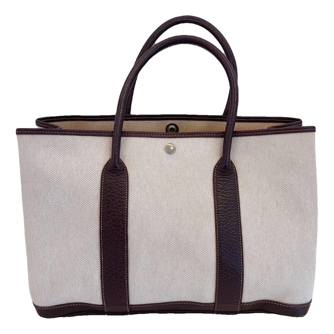 Hermes Garden Party Handbag White