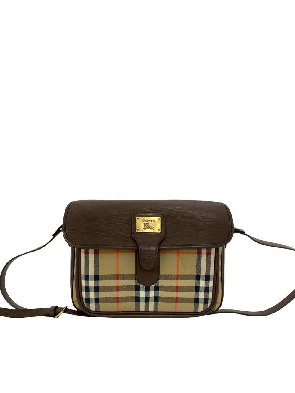 20th Century Haymarket Check Canvas crossbody bag