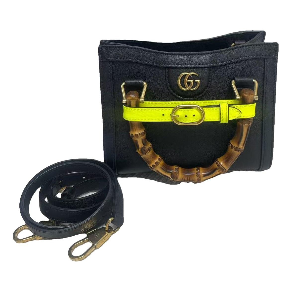 Diana Bamboo leather handbag