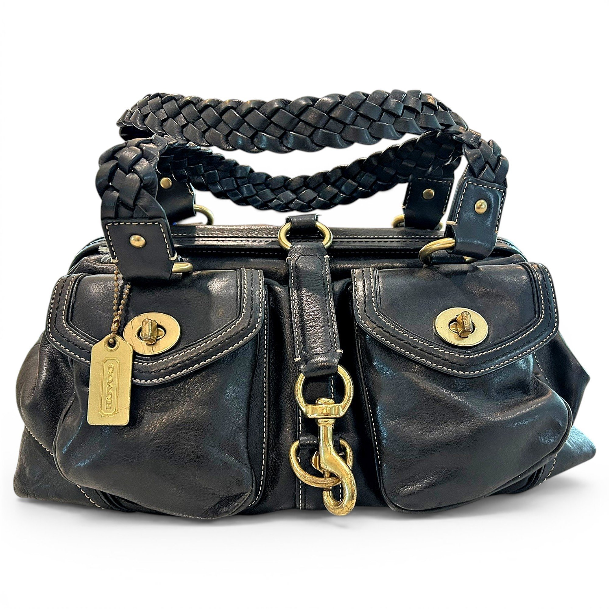 Leather satchel